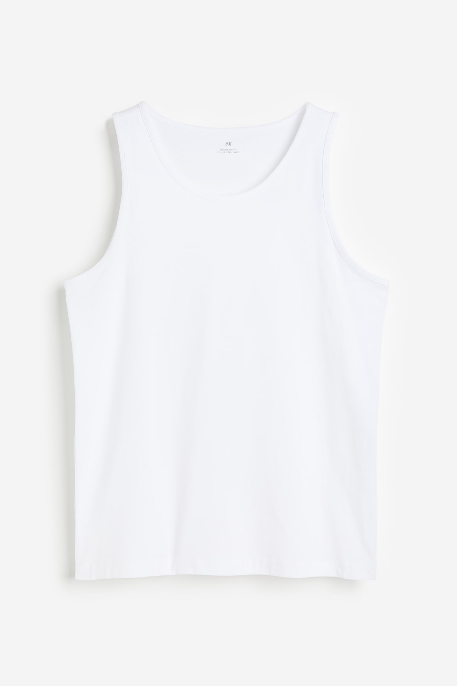 2-pack Regular Fit vest tops - White/Black - 3