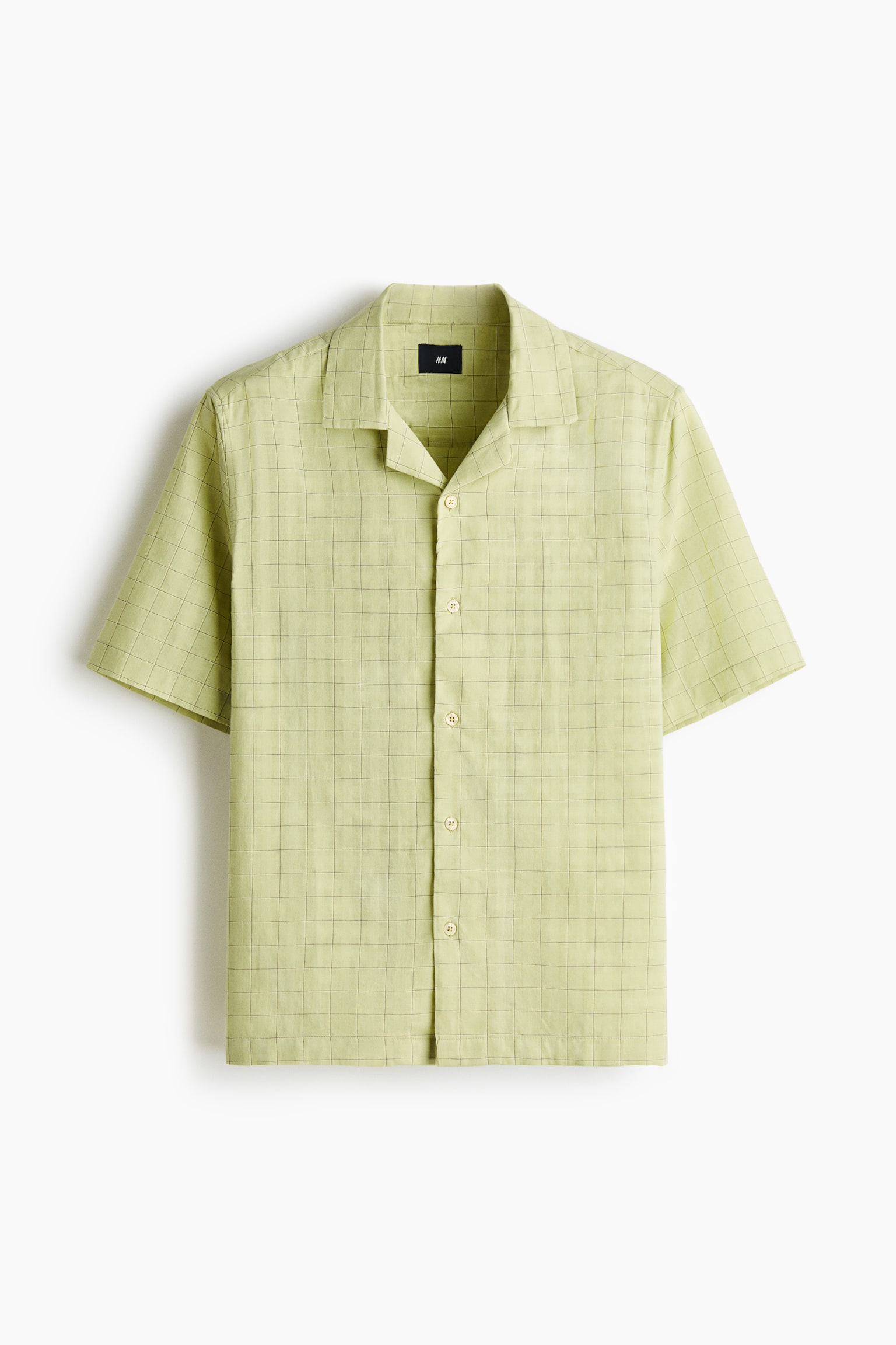 Áo sơ mi cổ hai ve Regular Fit - Màu xanh lá nhạt/Kẻ ca rô/Màu xanh dương/Kẻ ca rô