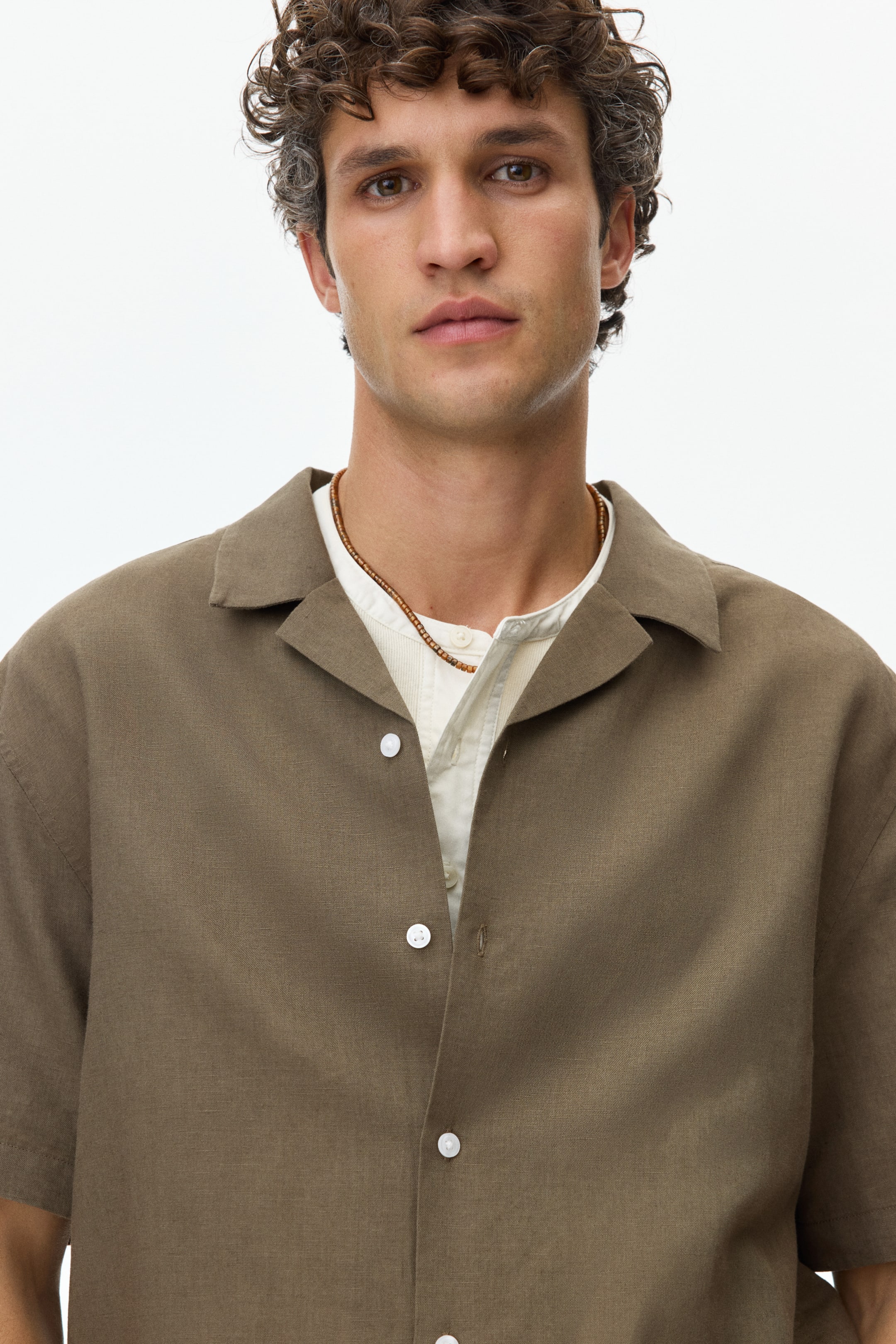 Relaxed-Fit Linen-Blend Resort Shirt