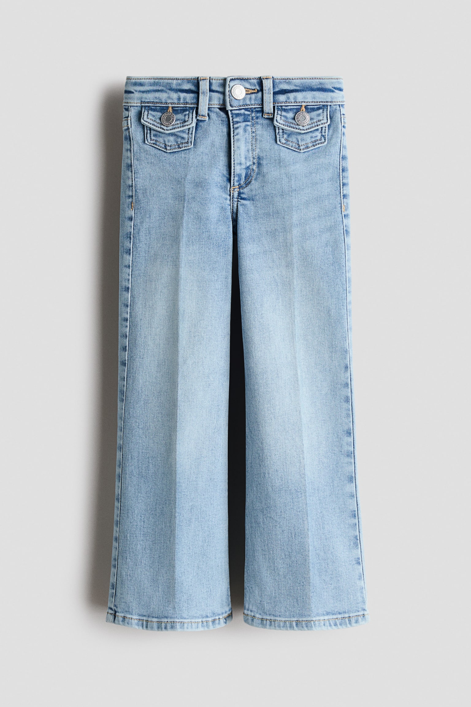 Wide Leg Jeans - Ljus denimblå/Denimblå