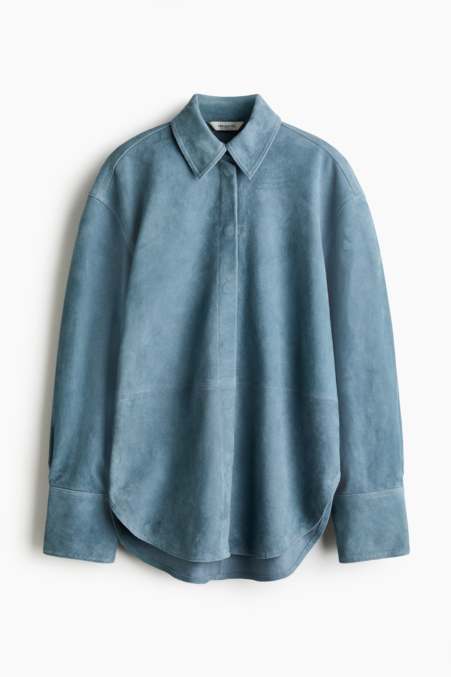 Suede shirt - Dusty blue - 2