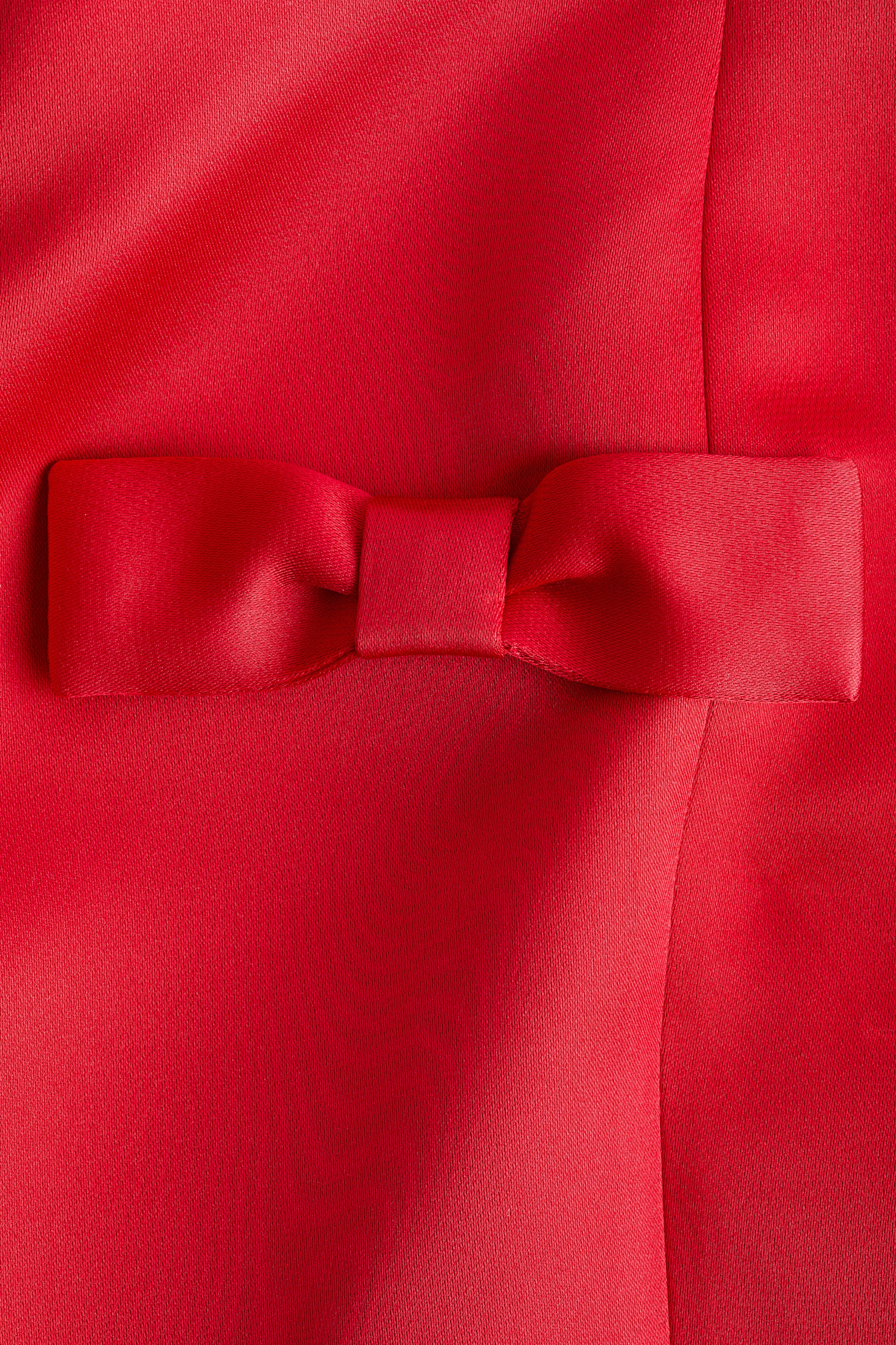 View larger image: Bow-detail dress - Red - Ladies | H&M SG 6