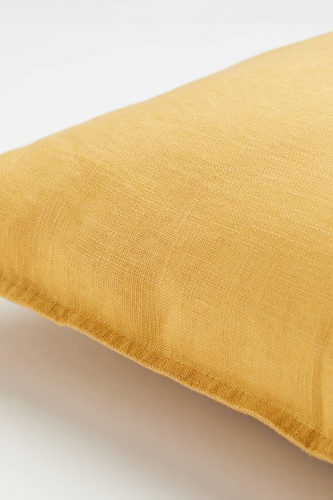 Washed linen cushion cover - Yellow/Linen beige/Anthracite grey/Light brown/dc/dc/dc/dc/dc/dc/dc/dc/dc/dc/dc/dc/dc/dc/dc/dc/dc/dc - 2