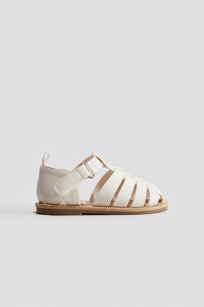 Fisherman-Sandalen - Weiss/Schwarz - 1