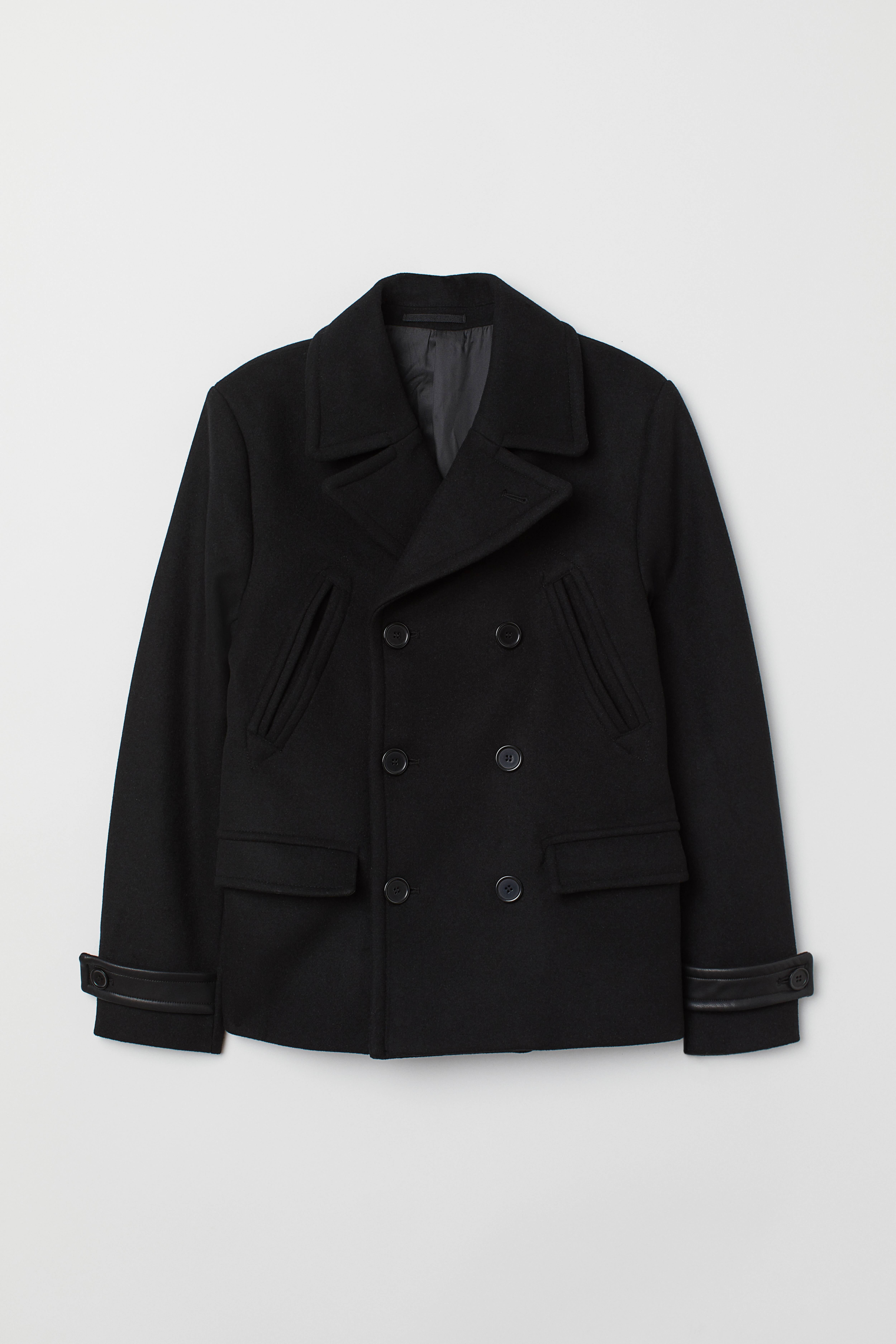 H and m fashion peacoat