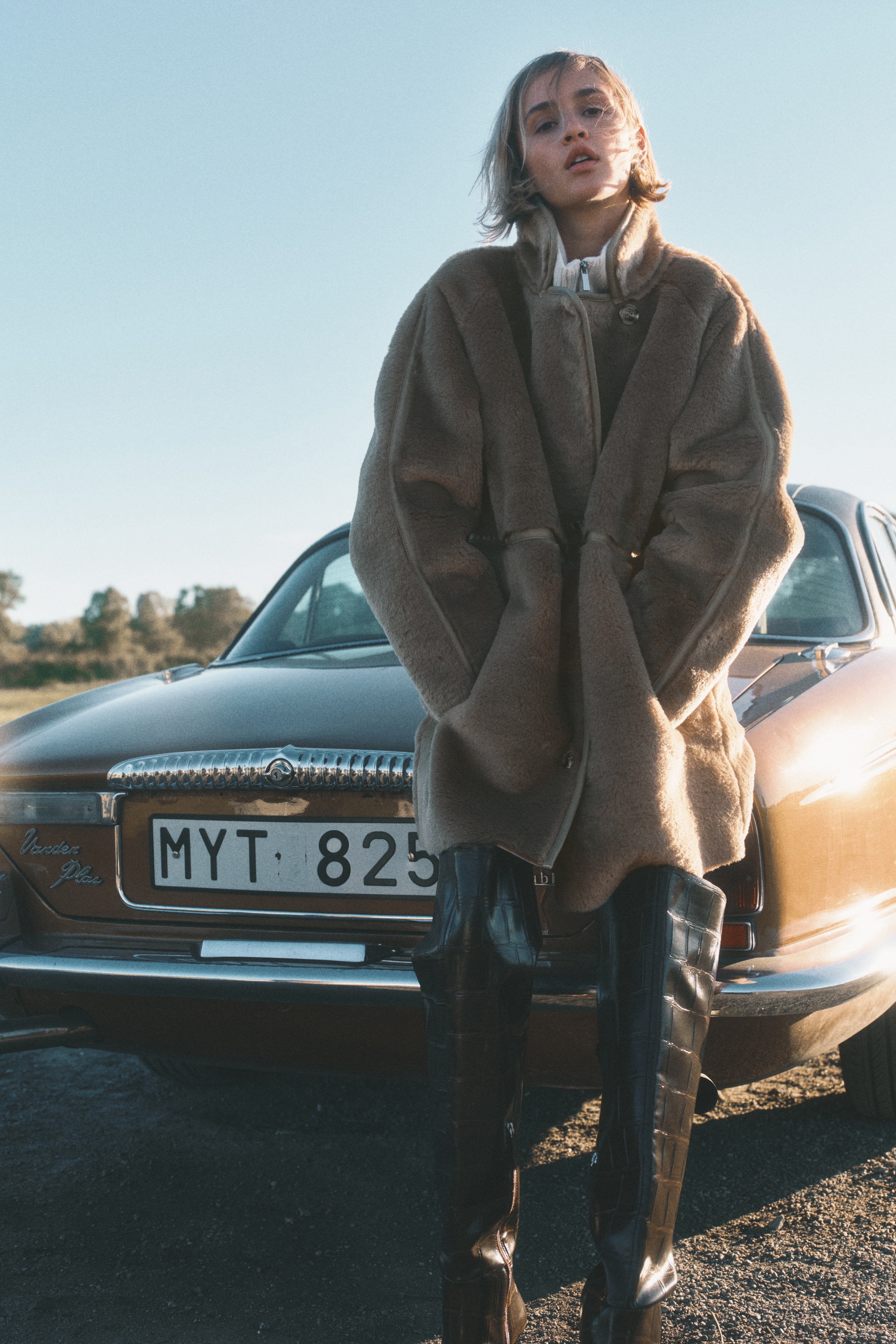 Femme - Manteau duveteux Beige - Size: XXS  - H&M