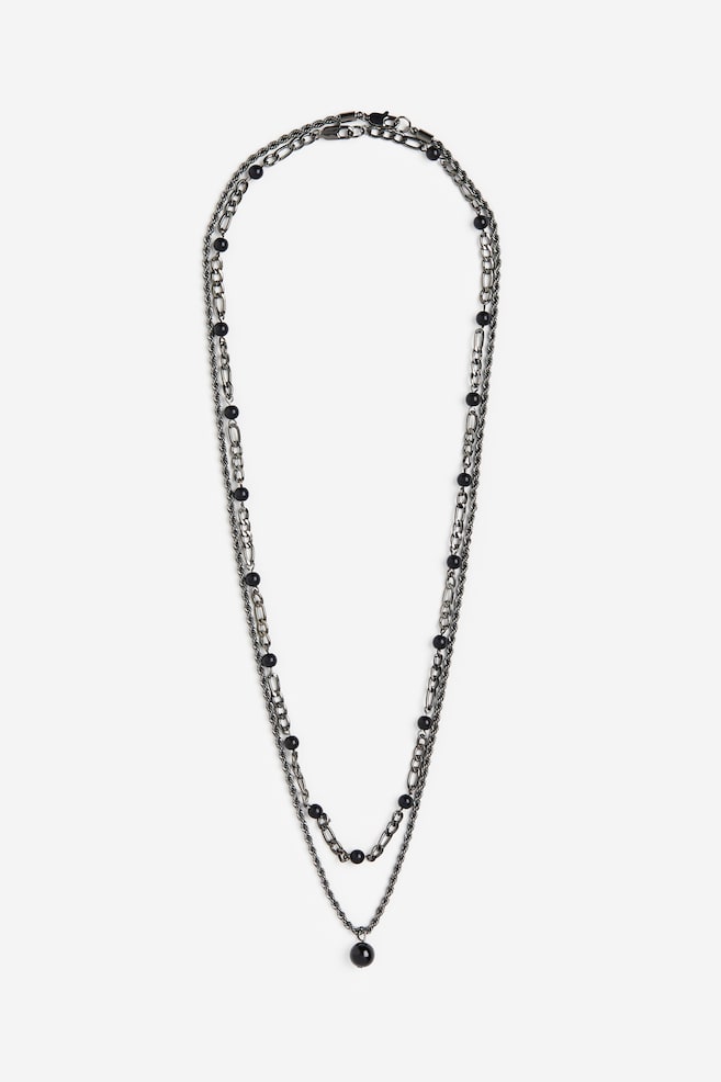 2-pack necklaces - Black - 1
