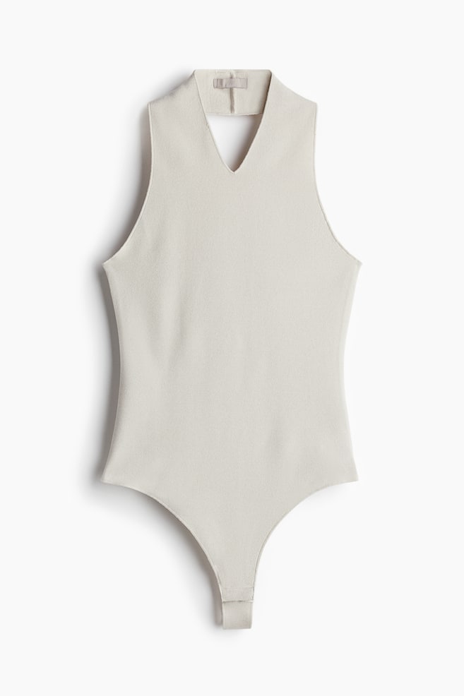 Tangabody mit Neckholder - Helles Greige - 1