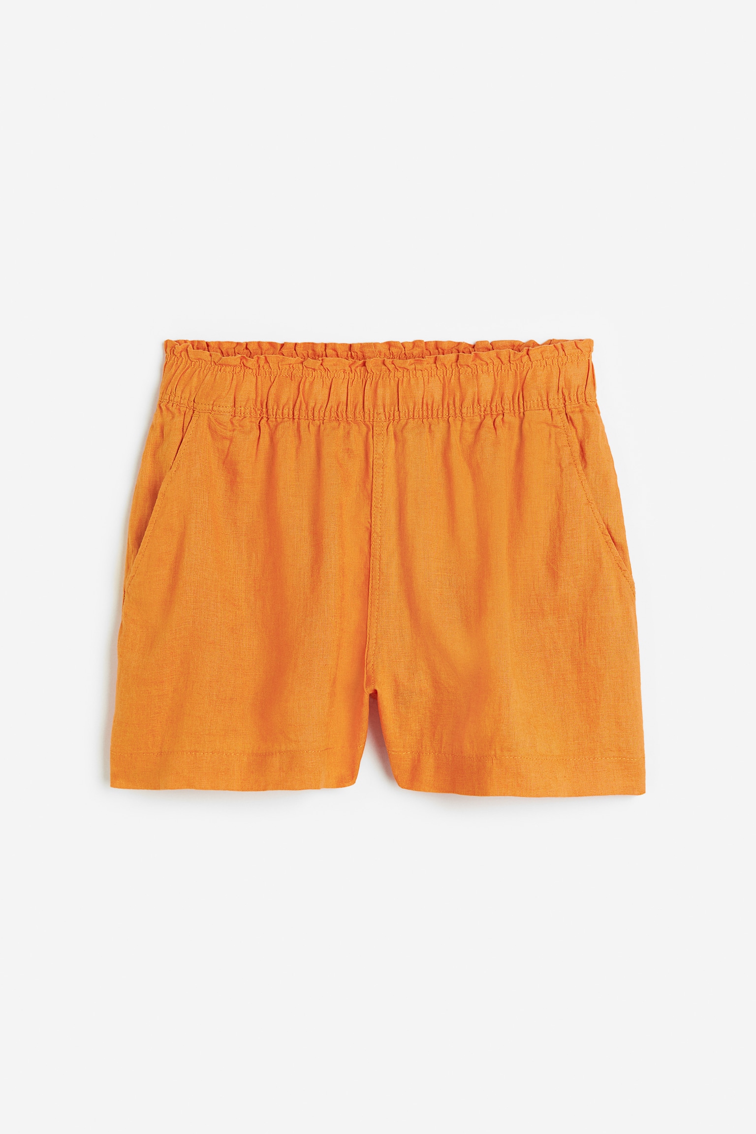 Leinenshorts - Orange/Rosa/Gestreift/Hellbeige/Olivgrün/Hellblau/Rostbraun/Schwarz/Rosa/Khakigrün/Gemustert/Hellbeige/Gestreift/Braun/Gelb/Gestreift - 1