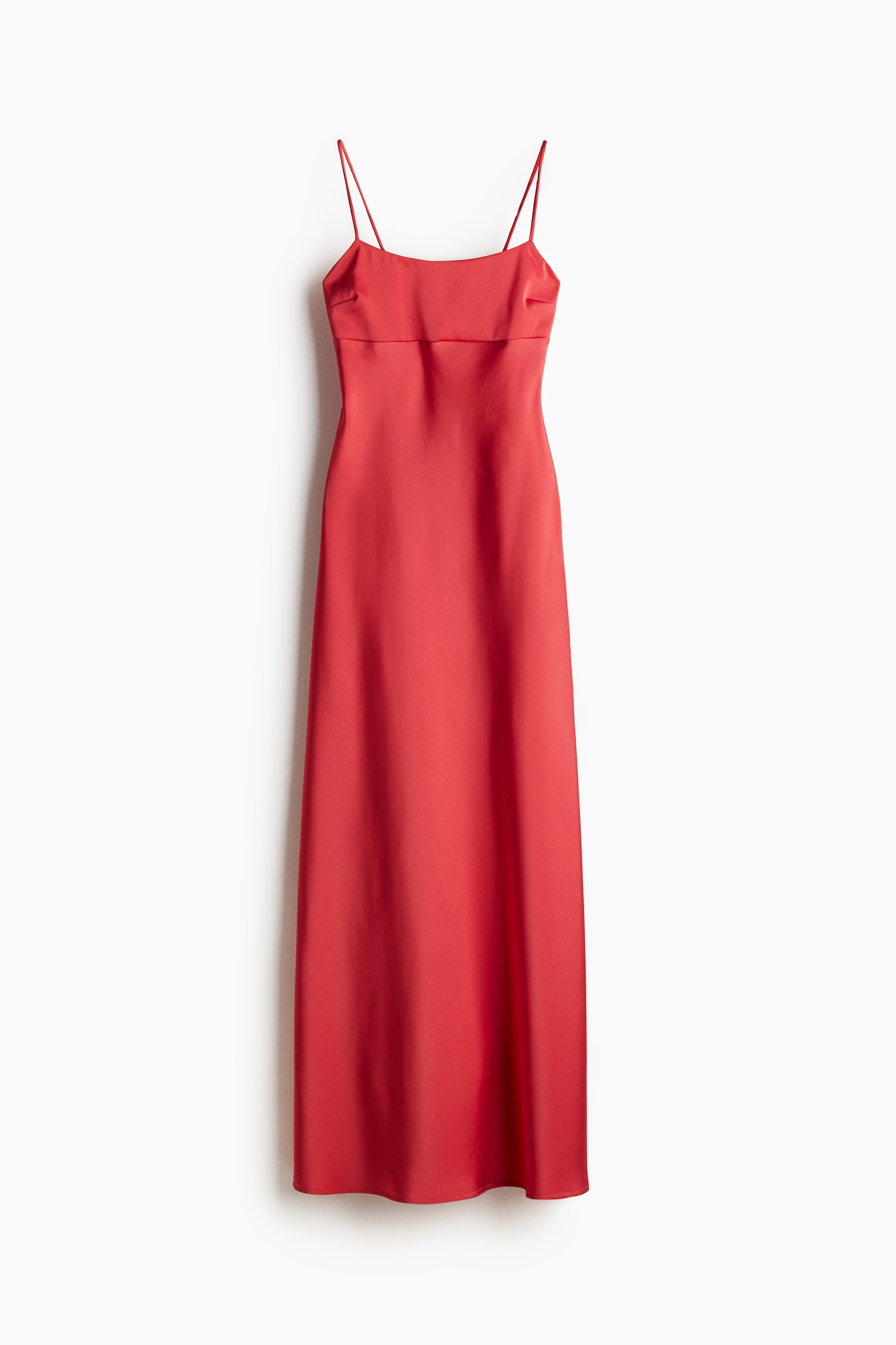 H & M - Maxikleid mit Bindedetail - Rot - Damen