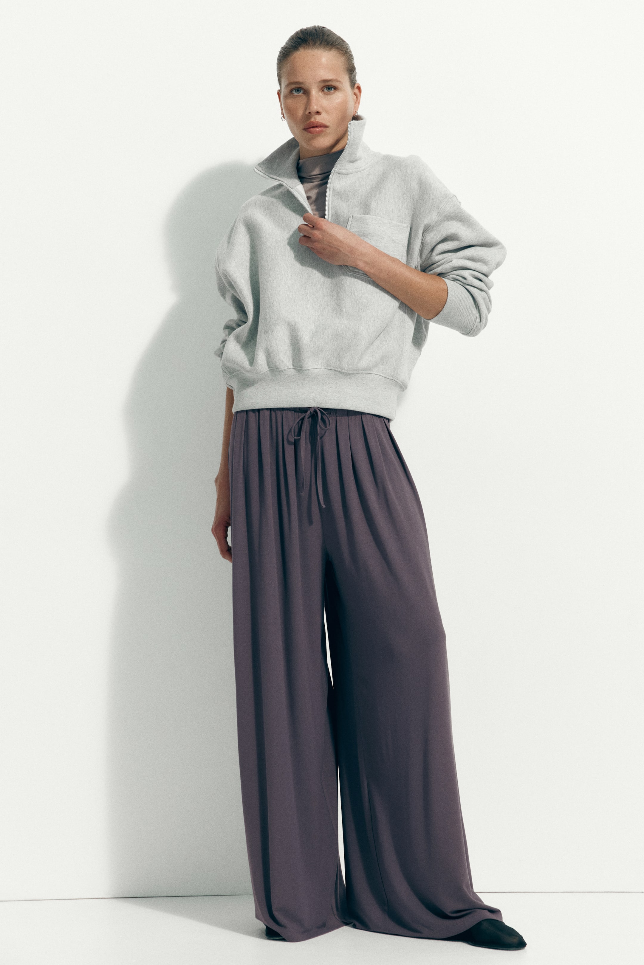 Pantalon à cordon en jersey