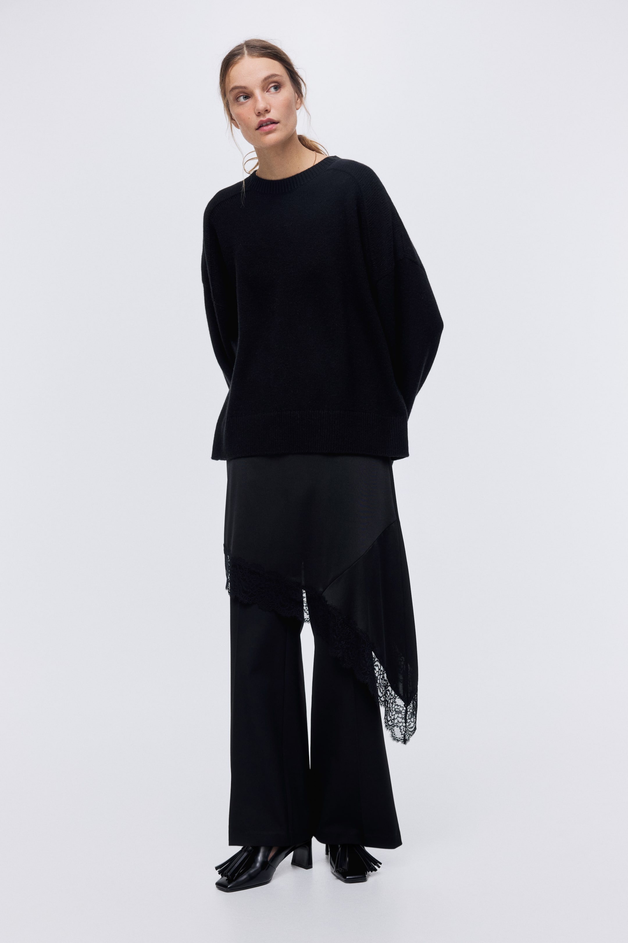 Agrandir l'image: Pantalon évasé - Noir - FEMME | H&M FR 2