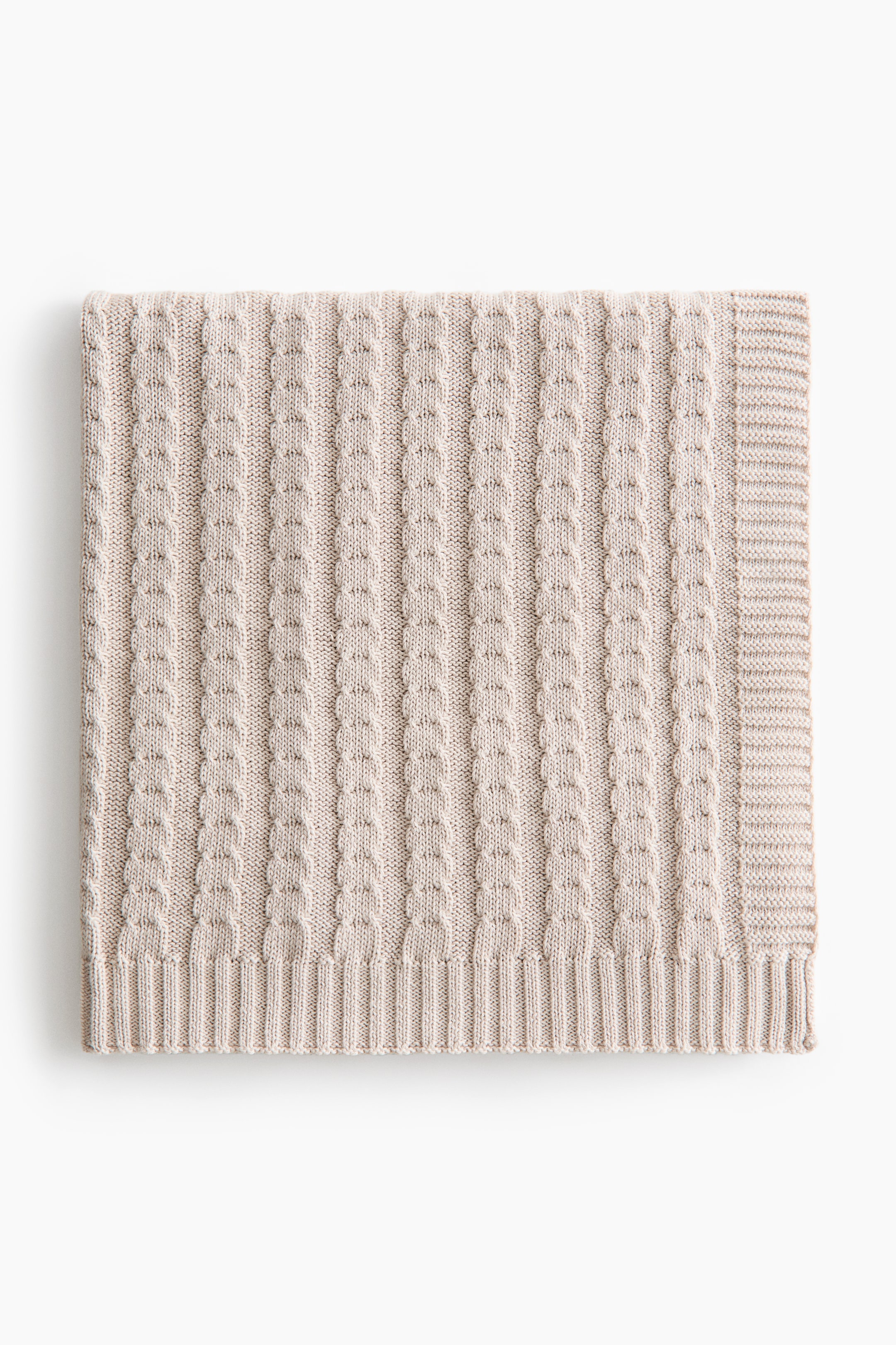 Cable-Knit Baby Blanket