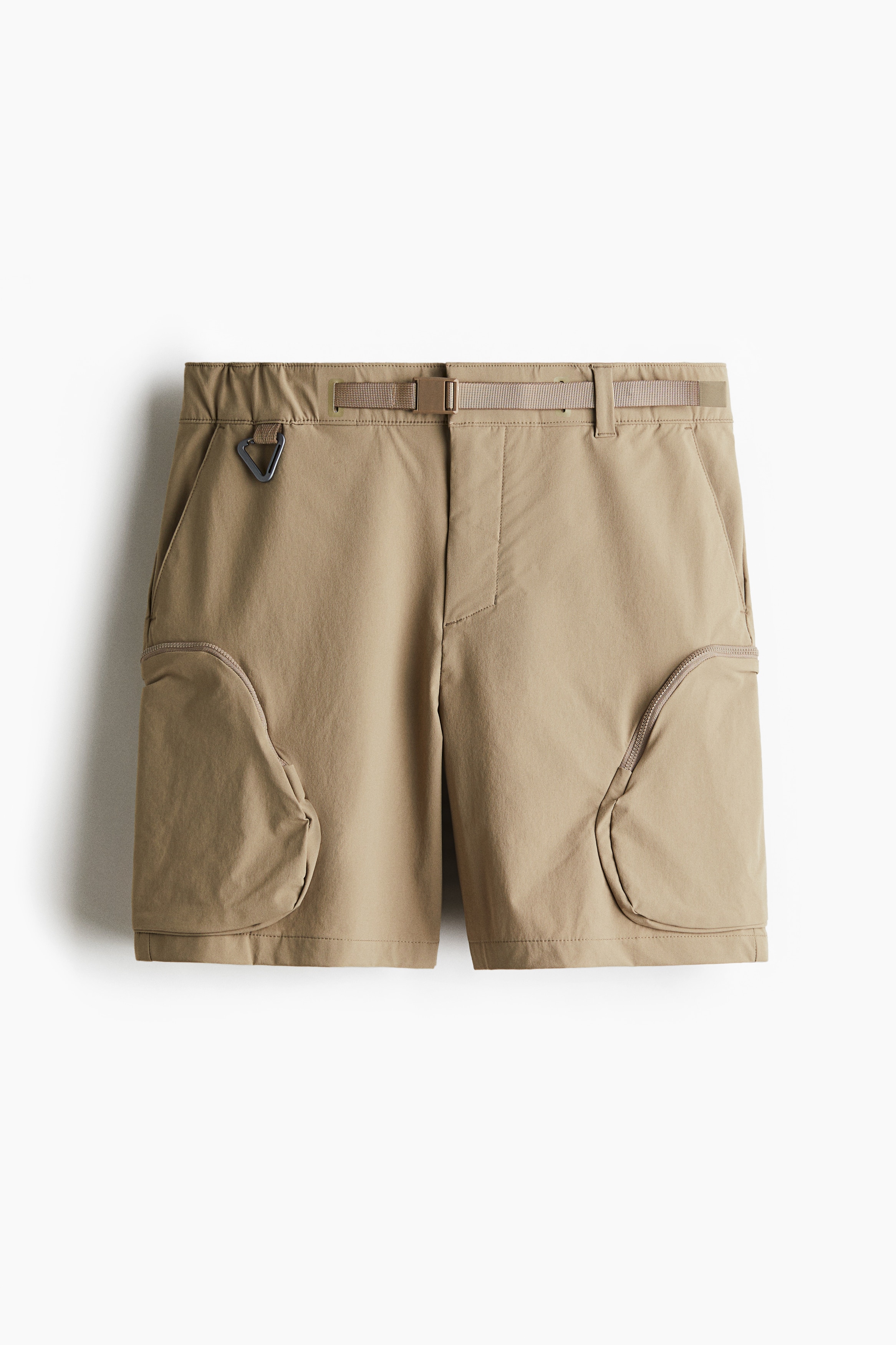 Mid-length outdoor shorts - Beige/Black