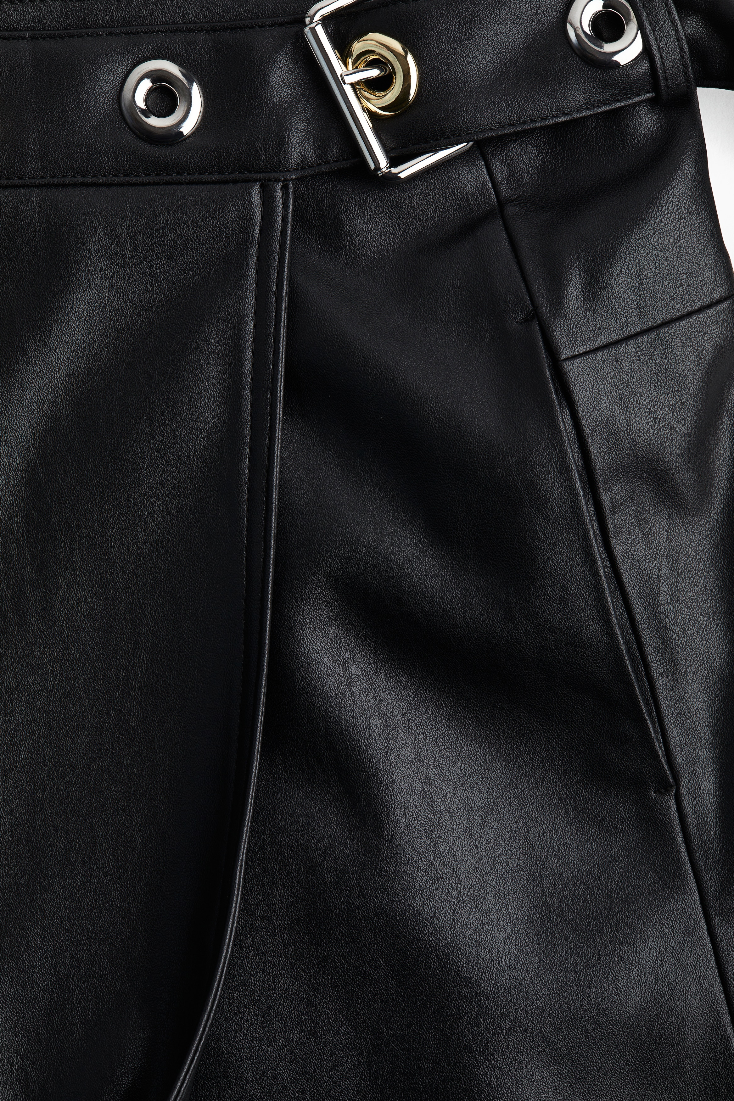 Coated wrap skirt