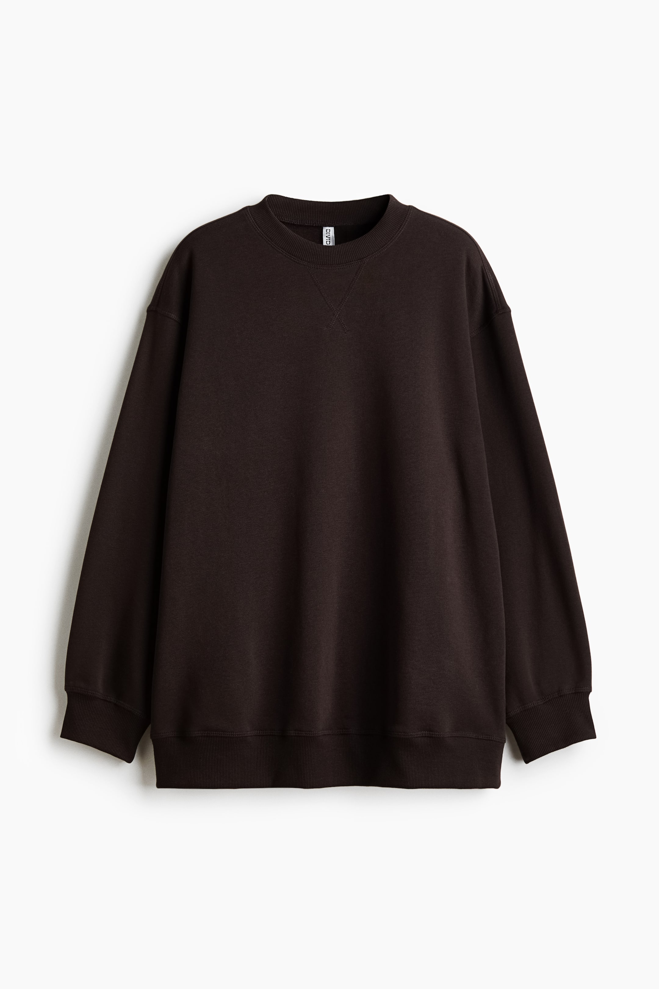 View larger image: Oversized sweatshirt - Dark brown - Ladies | H&M IN 4
