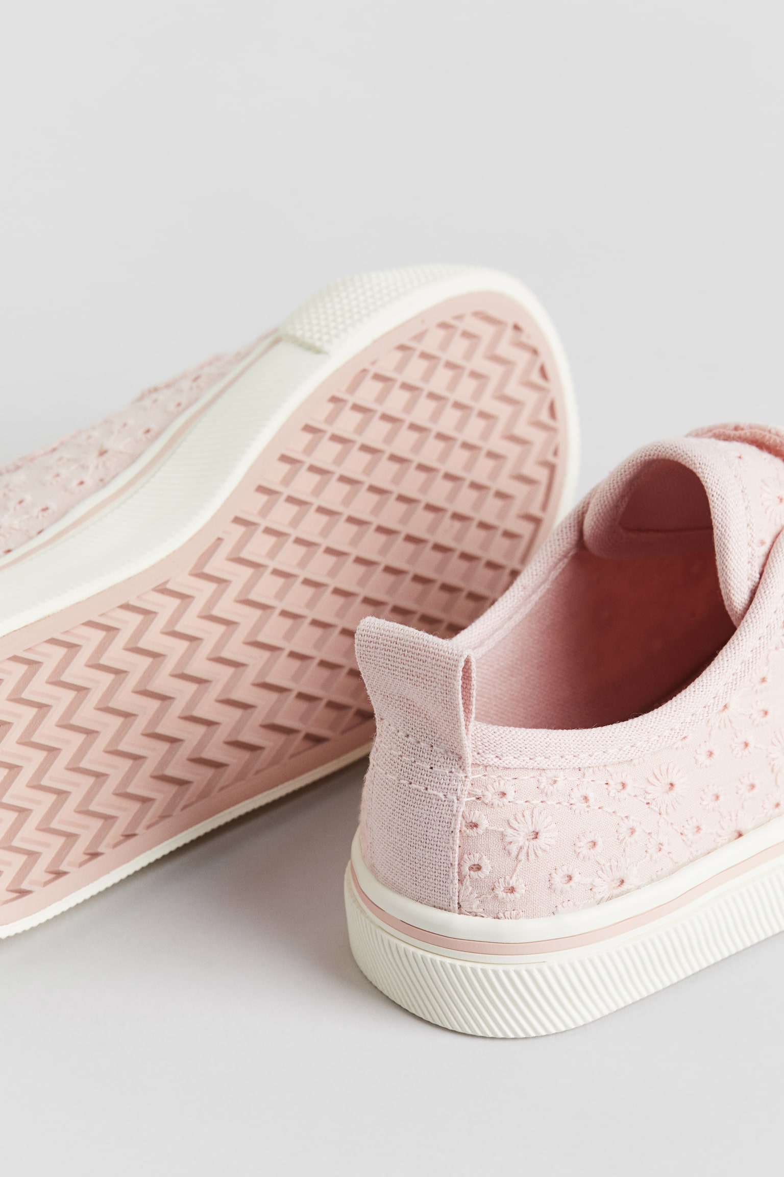 Hook & Loop Sneakers - Light pink/Beige/Denim blue - 2