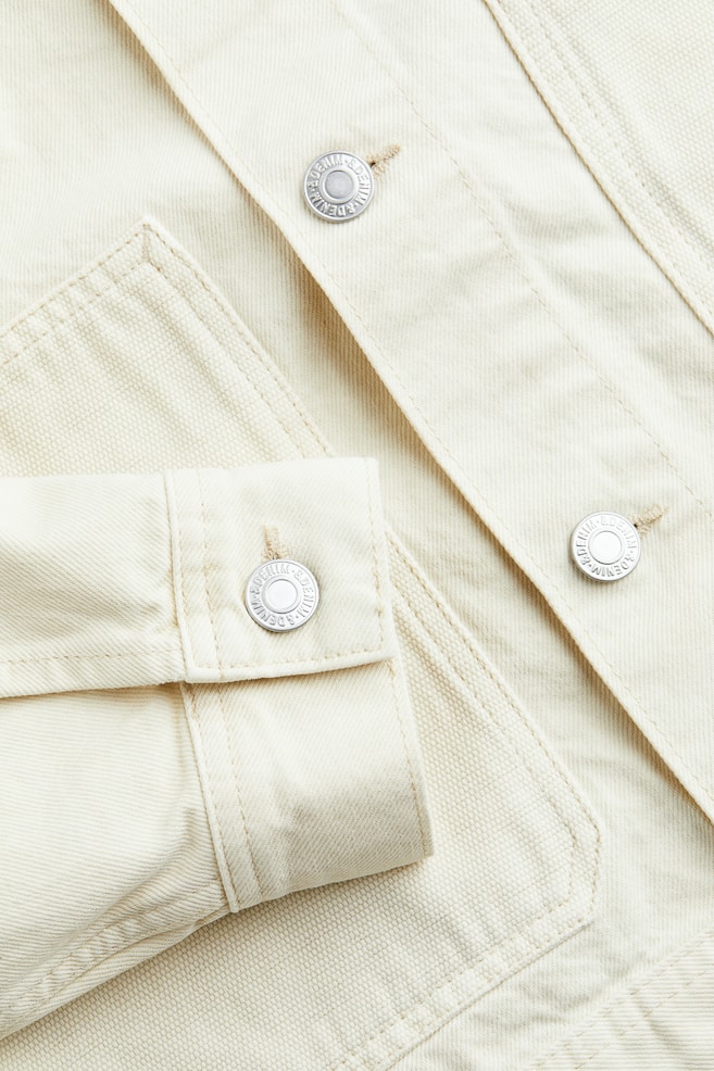 Relaxed Fit Denim jacket - Cream - 3