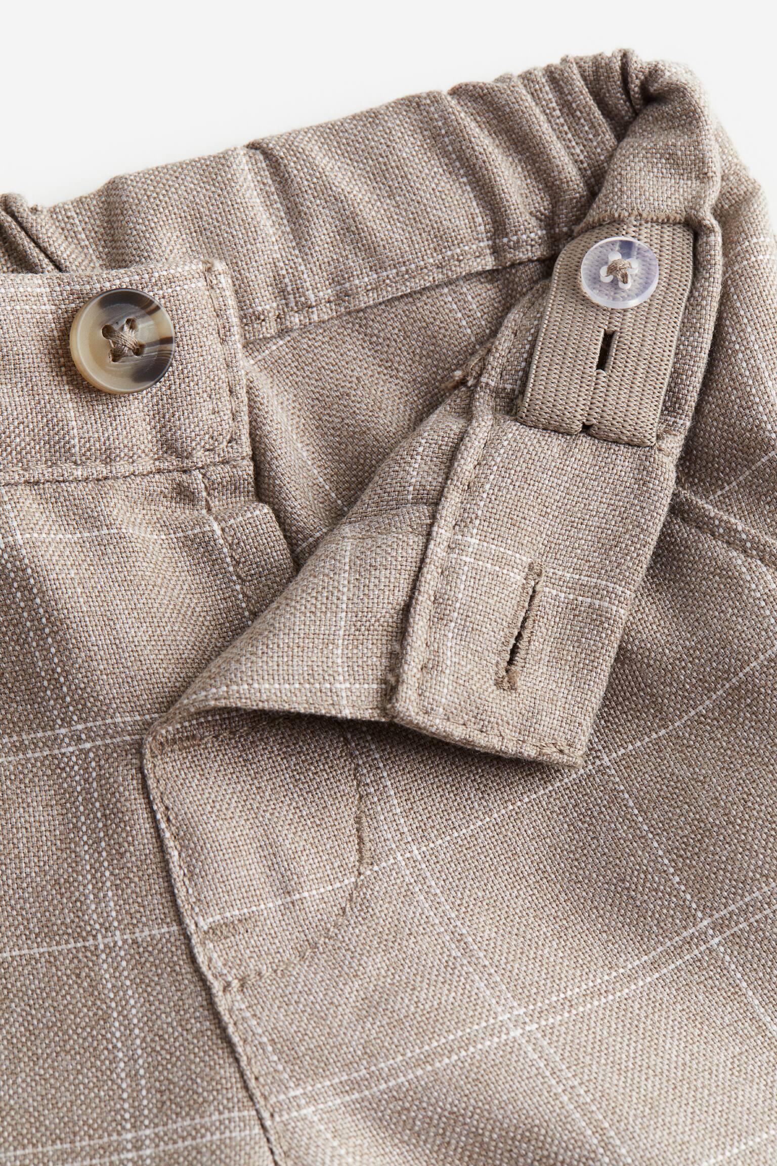 4-piece dressy set - Beige/Check/Navy blue/Check - 4