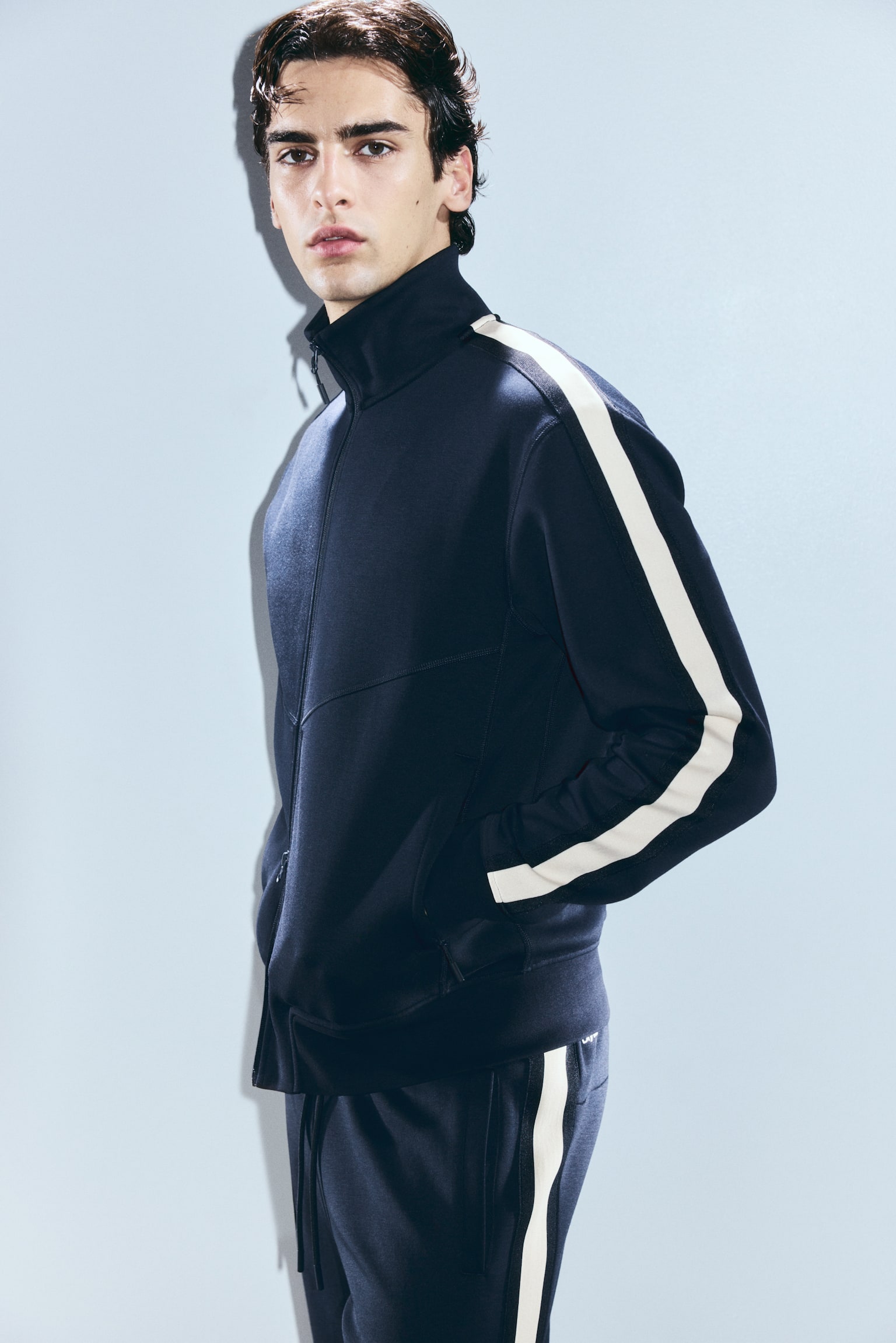 Sportdzseki Regular Fit DryMove™ - Sötétkék/Fekete/Világos burgundivörös - 4