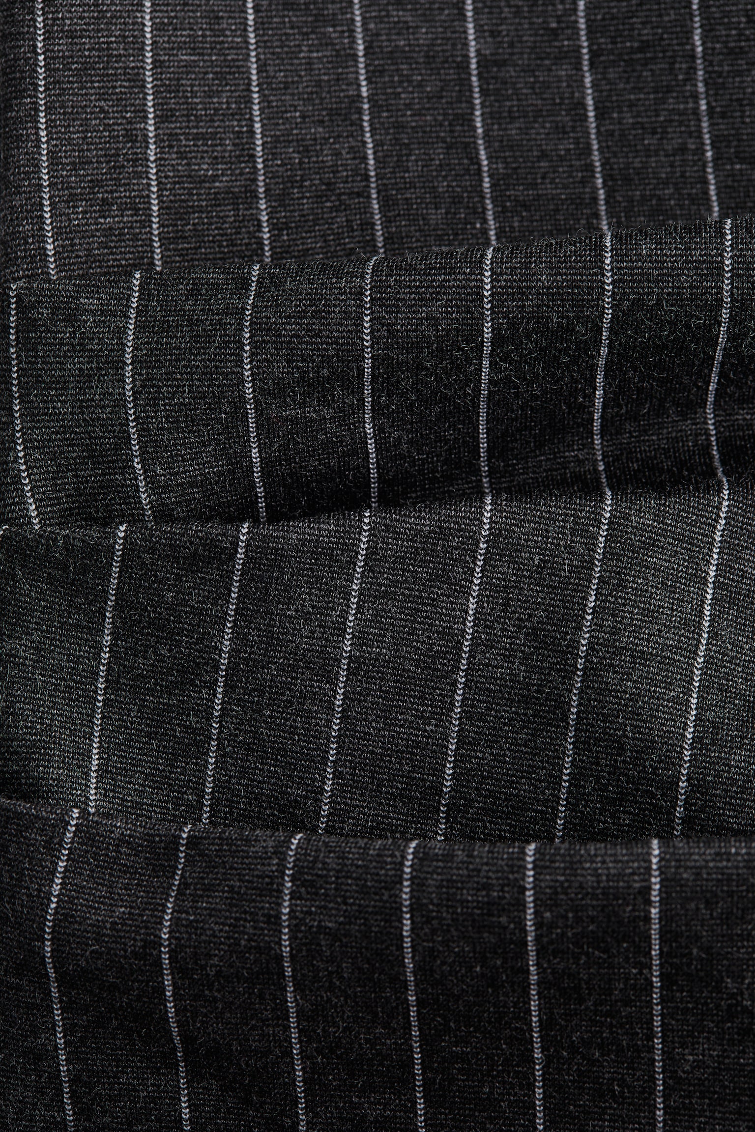 One-shoulder Ponte di Roma top - Dark grey/Striped - 3