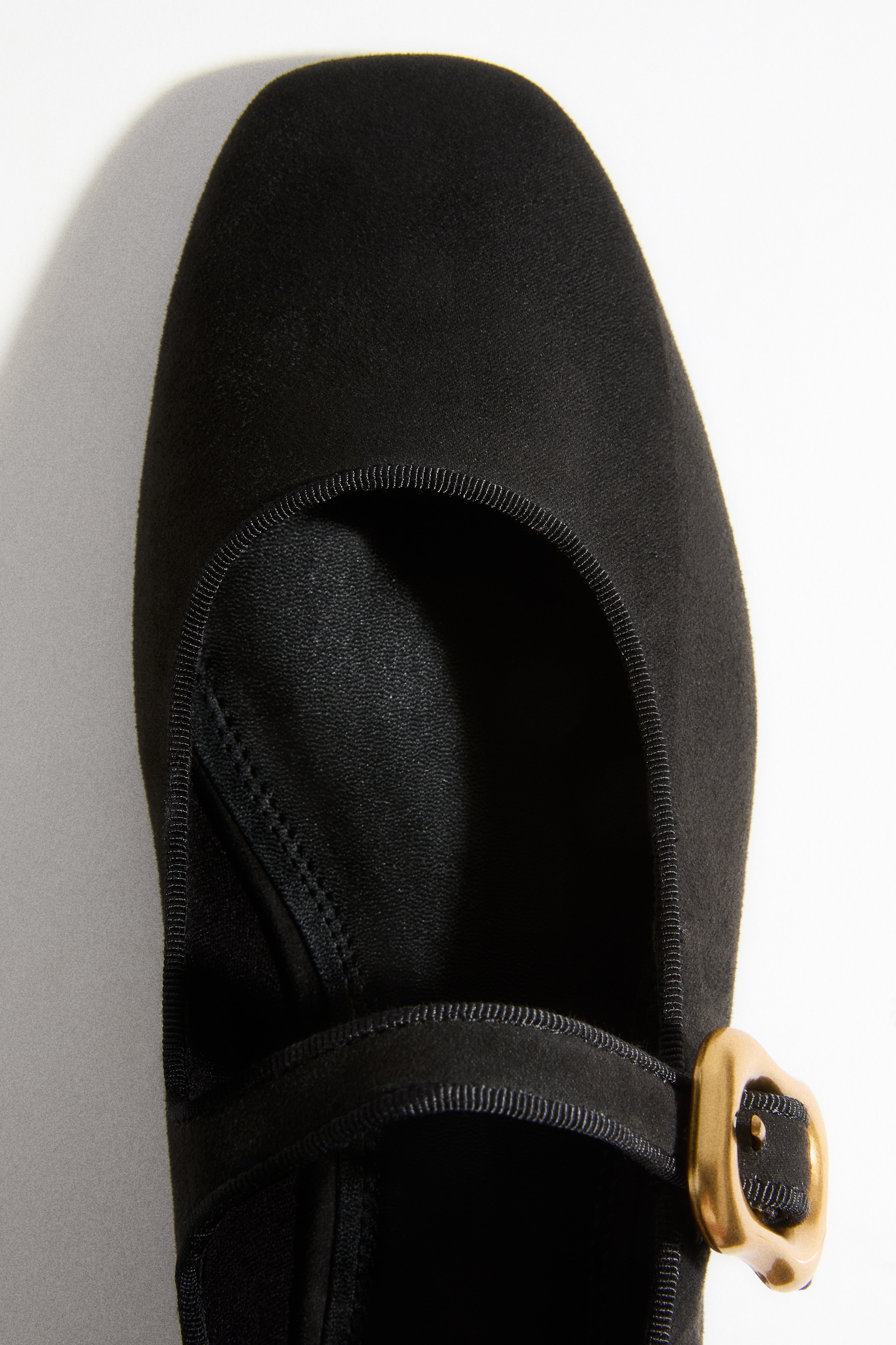 Baleriny Mary Jane - Czarny/Szarobeżowy