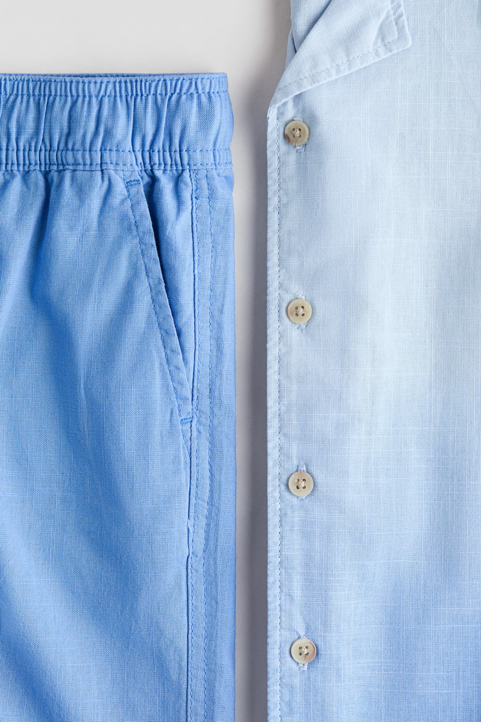 2-piece poplin set-Blue/Ombre - 2