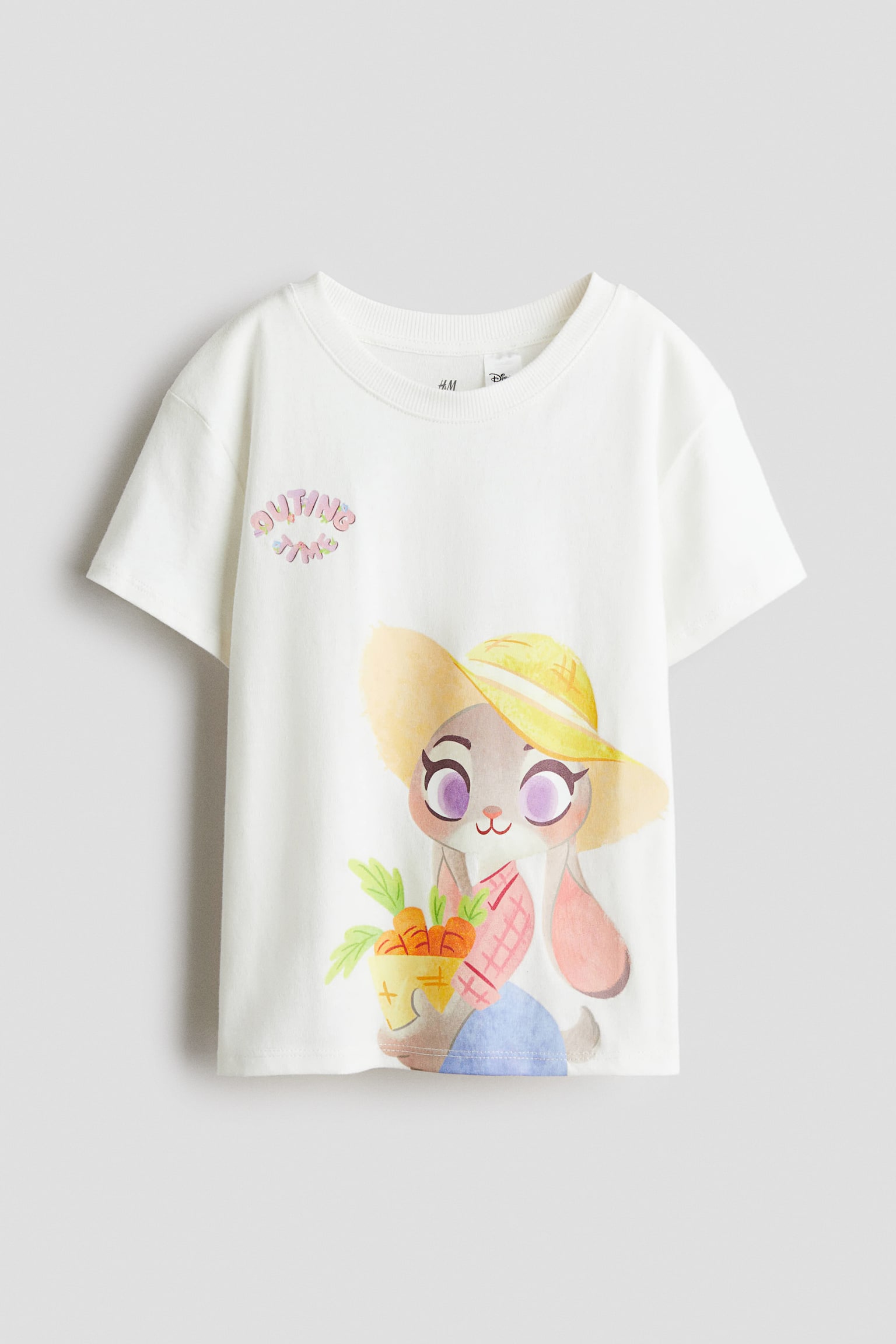 Áo thun cotton in hoạ tiết - Màu trắng/Phi vụ động trời/Màu hồng nhạt/Phi vụ động trời/Xanh dương/Phi vụ động trời - 2