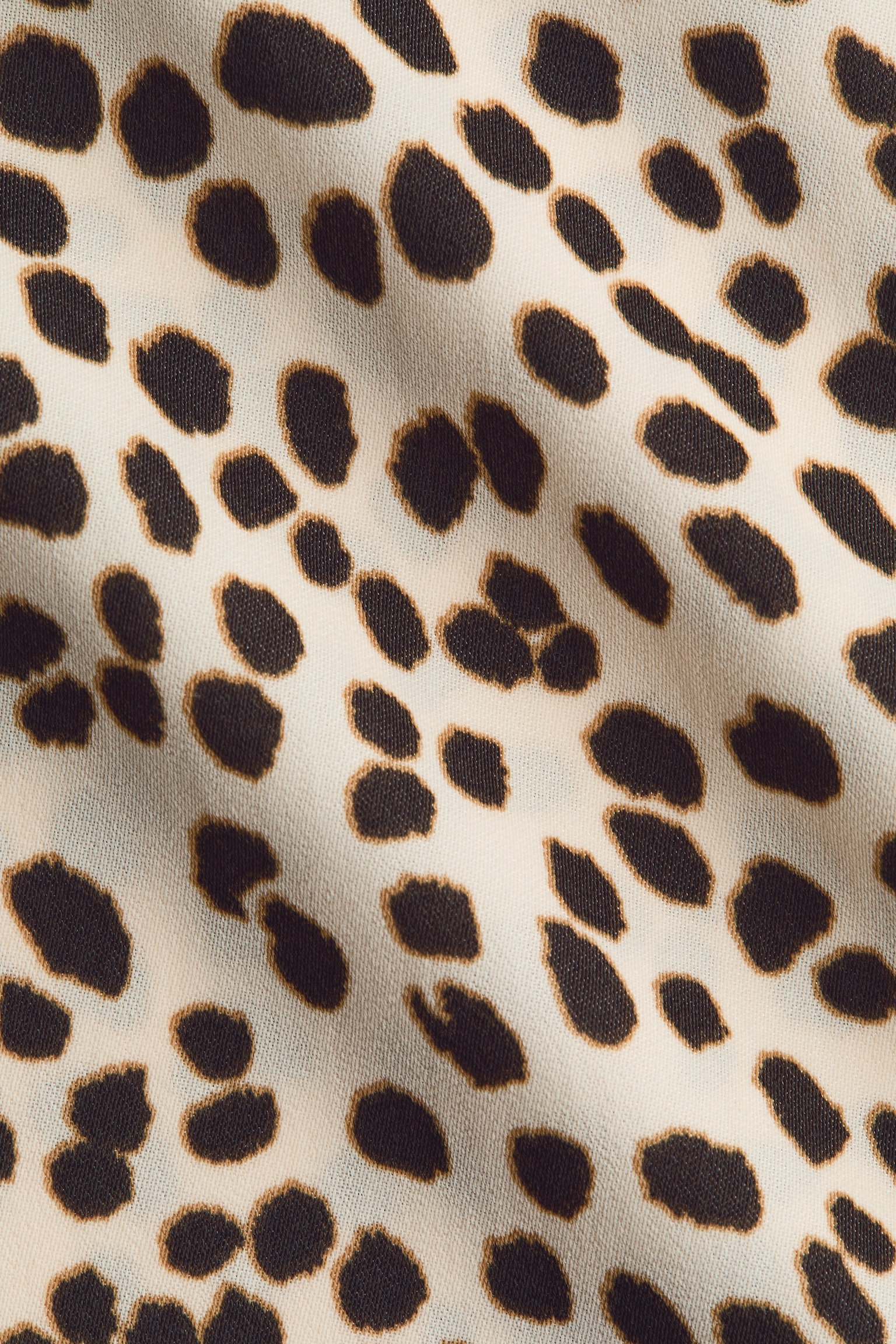 Cape-detail blouse - Cream/Cheetah print/Cream - 2