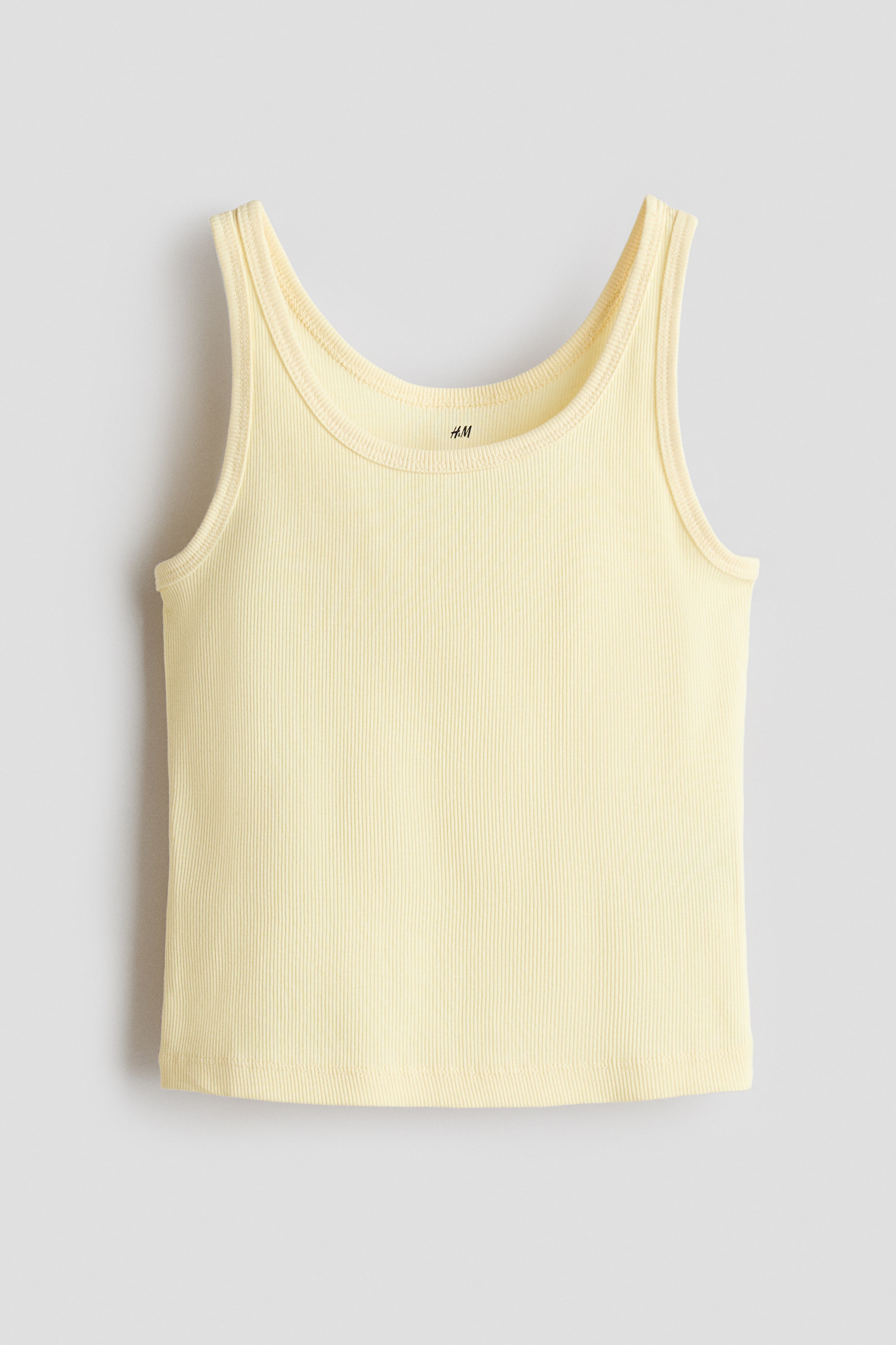 Agrandir l'image: Débardeur en coton côtelé - Jaune clair - ENFANT | H&M FR 1