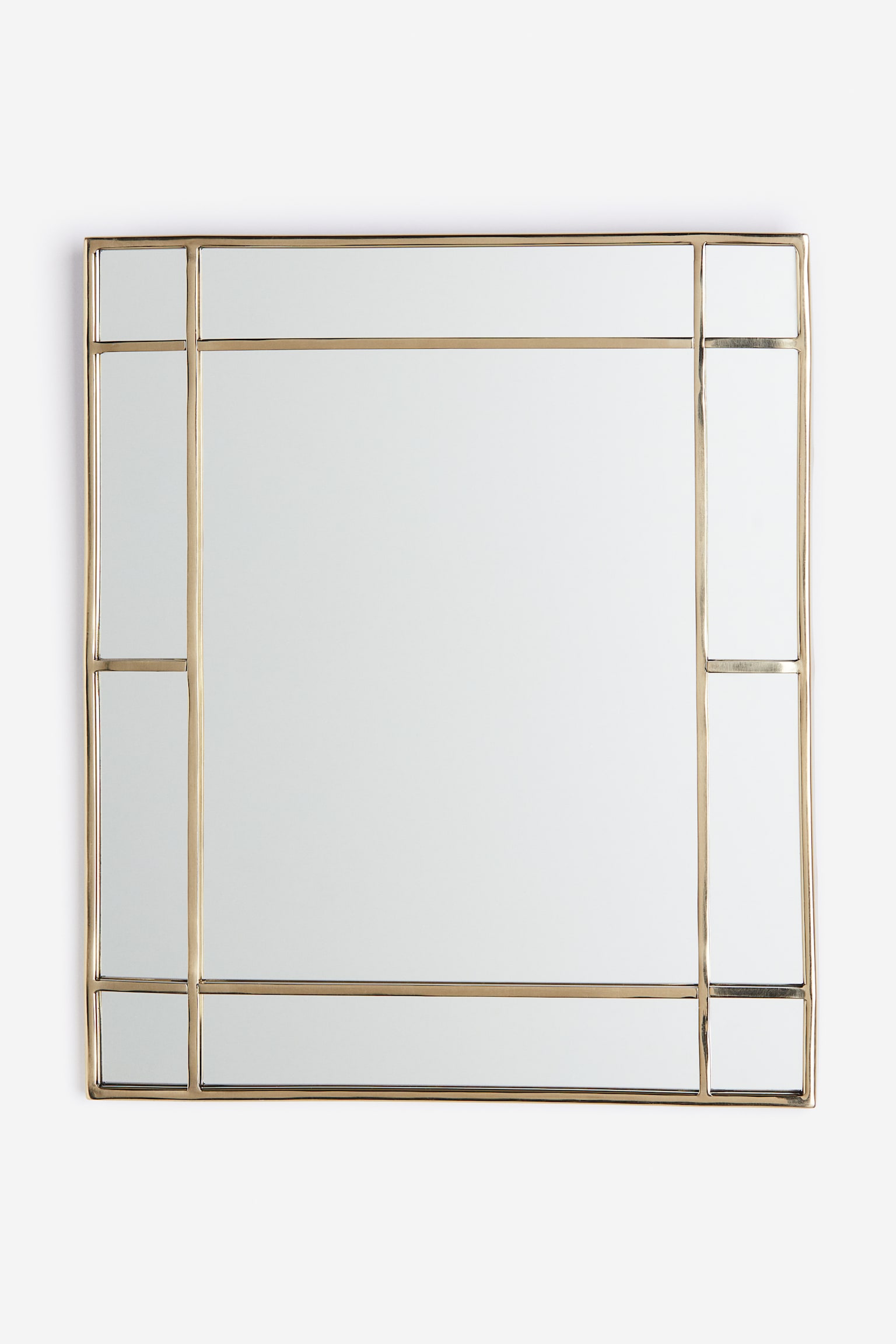 Metal-frame mirror - Gold-coloured/Black - 1