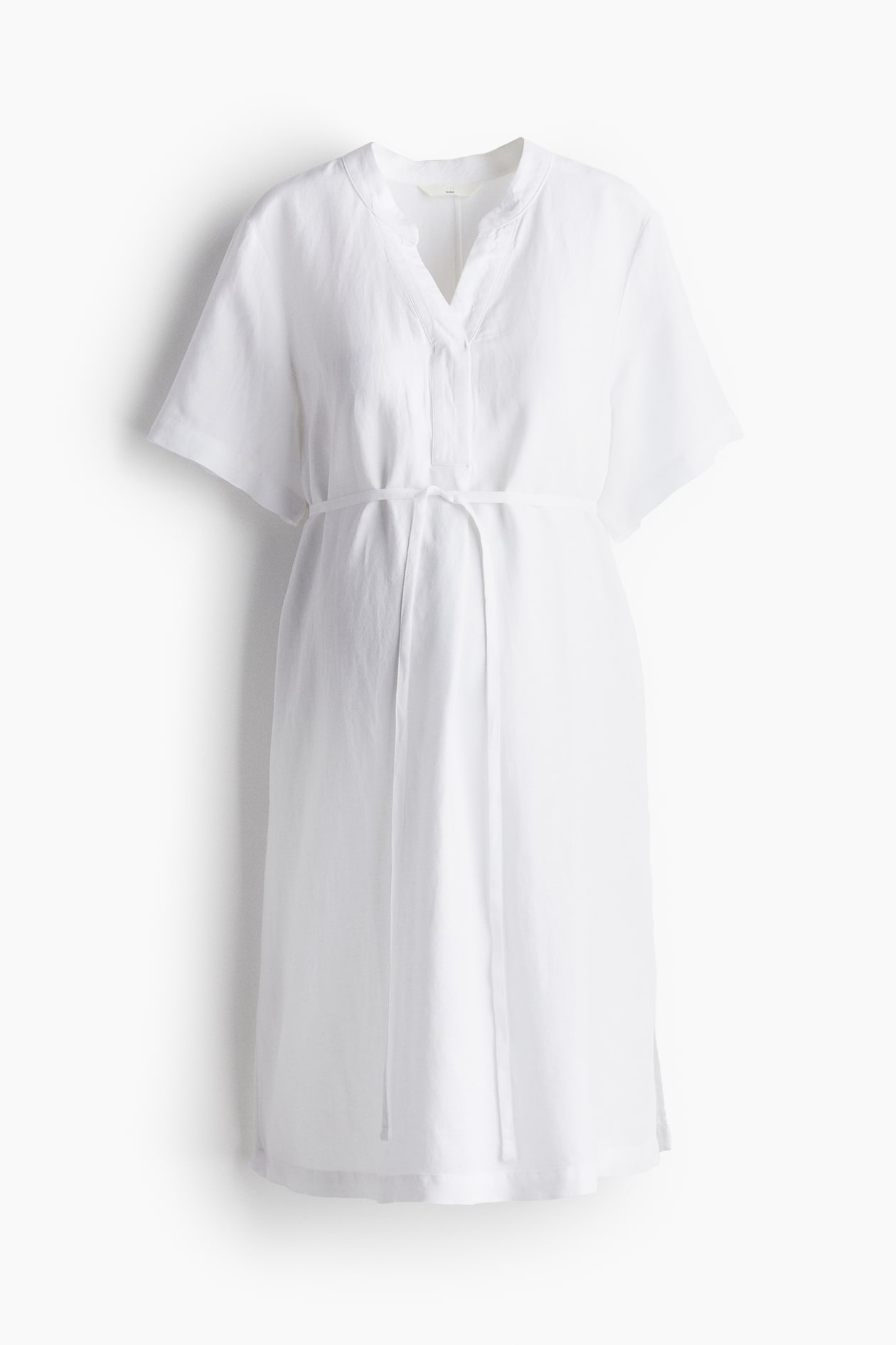 simi linen dress Simi Casual Printed Linen Dress M / nacarat main image 1