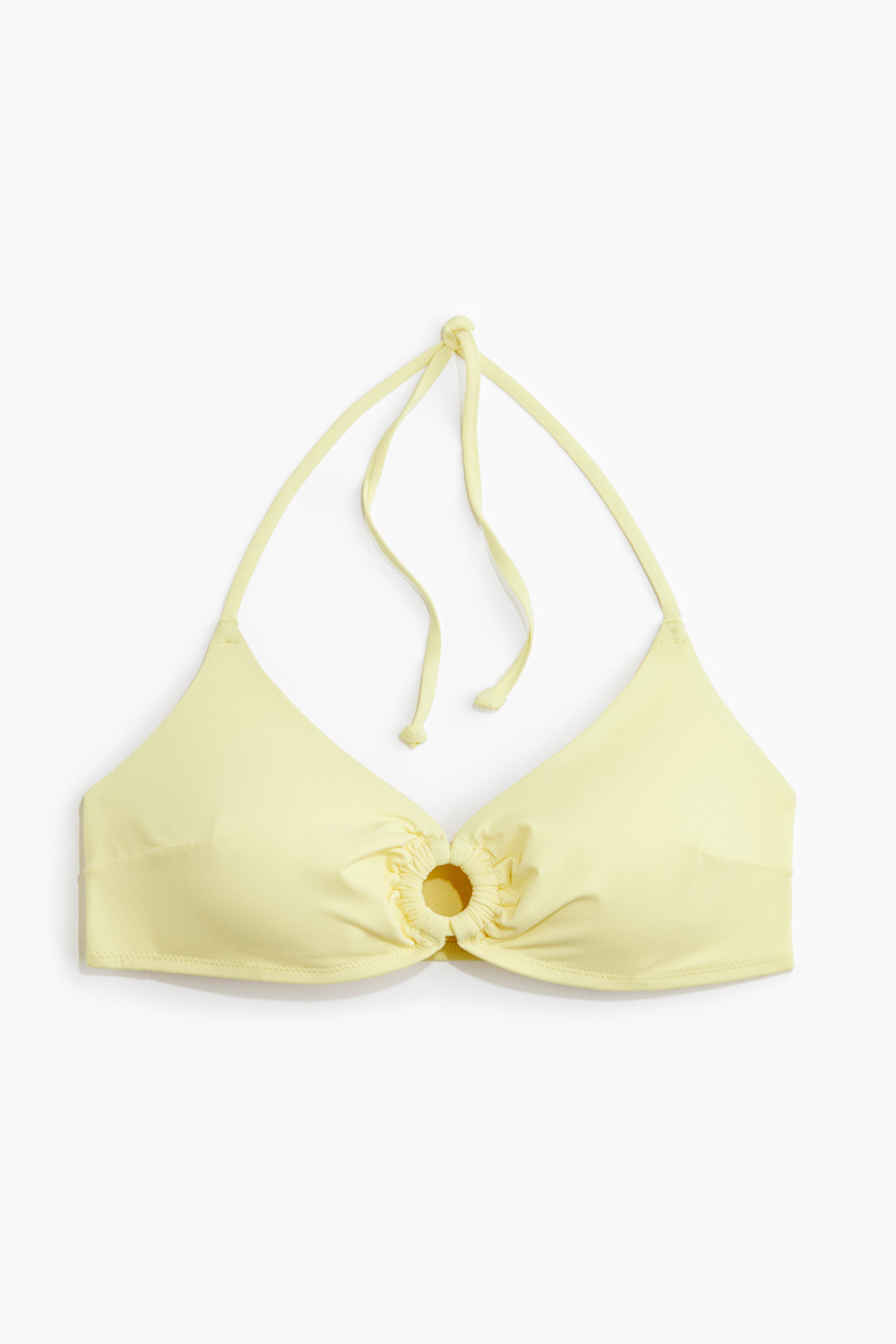 Xem ảnh lớn hơn: Padded bikini top - Màu vàng nhạt - Ladies | H&M VN 4