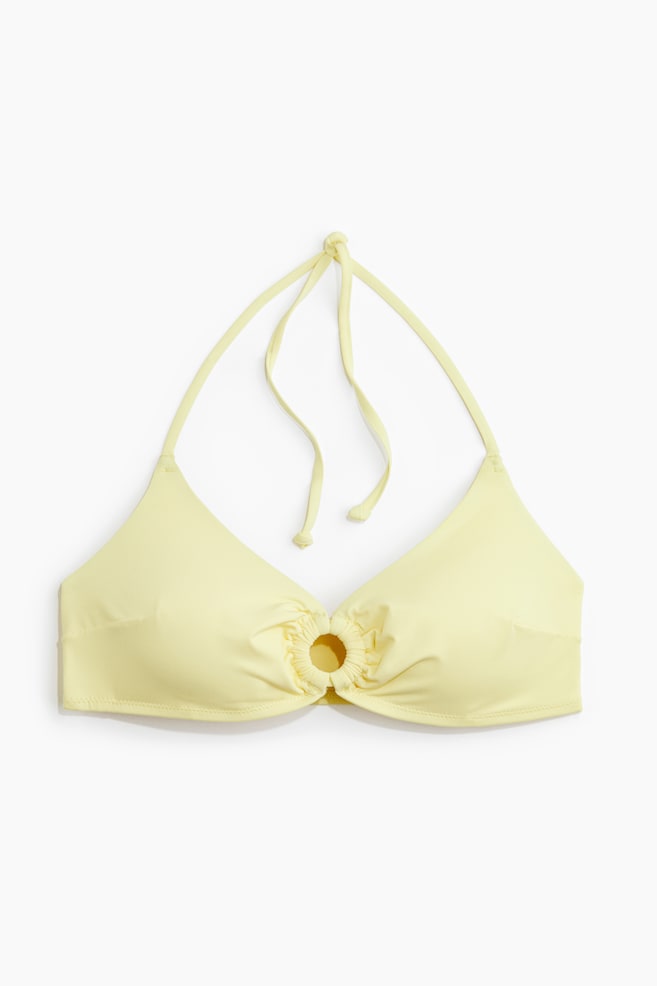 Padded Bikini Top - Light yellow - 1