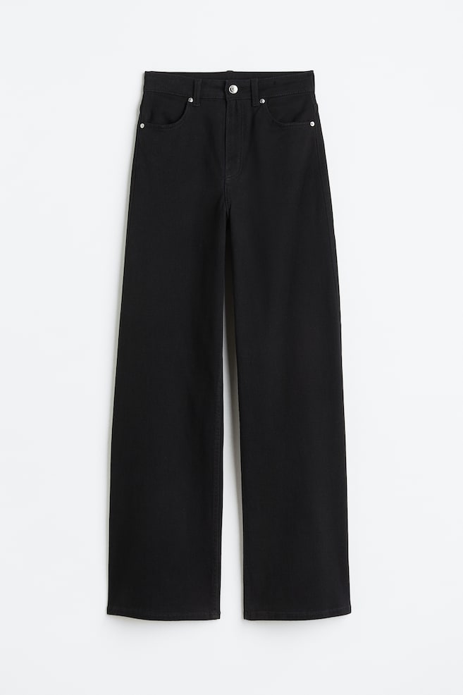 Pantalon ample en sergé - Noir/Blanc/Gris clair/Beige clair/Crème/Bleu clair/Gris clair/Noir/Beige clair/Beige - 2