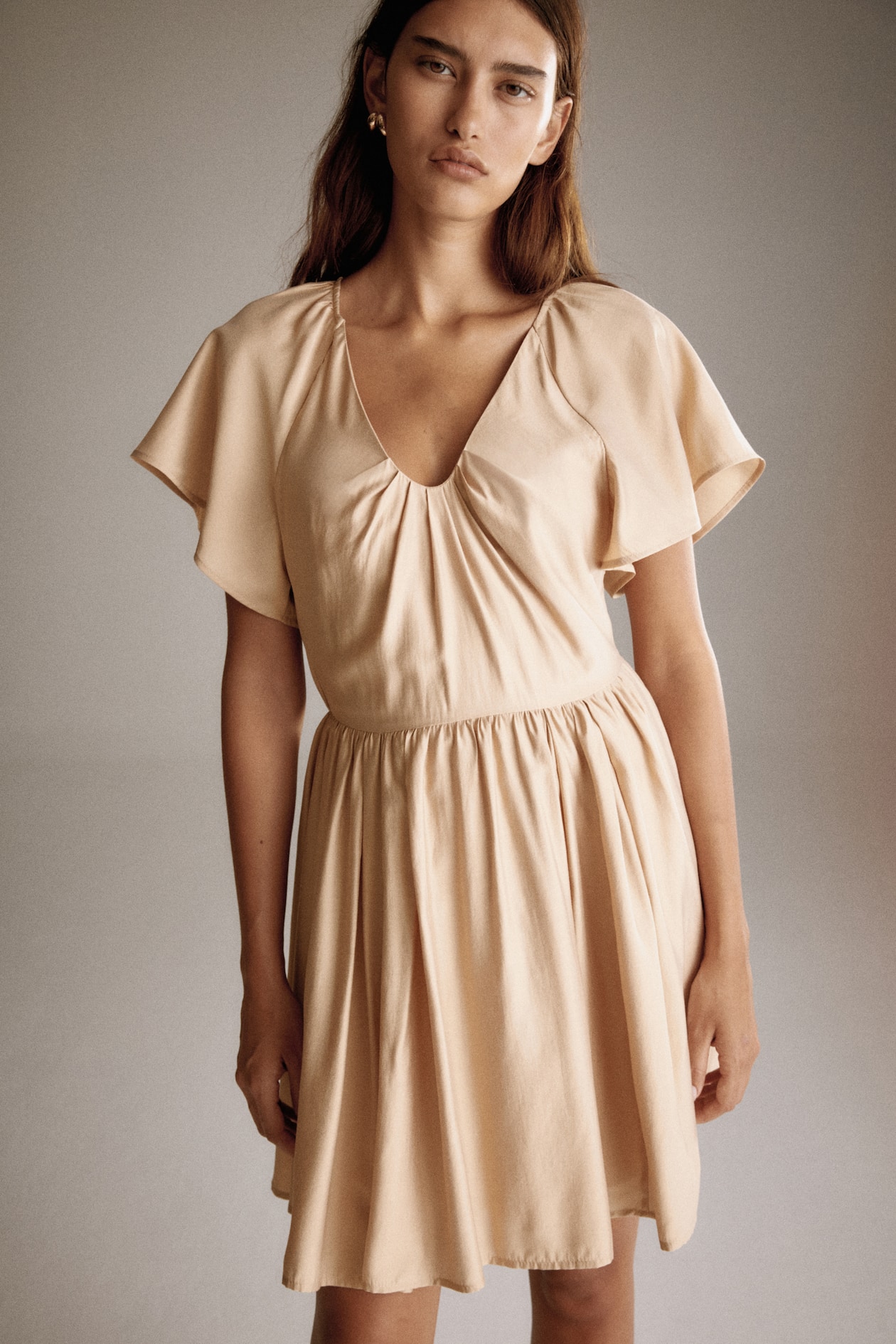 Dress with Flared Skirt - image 5