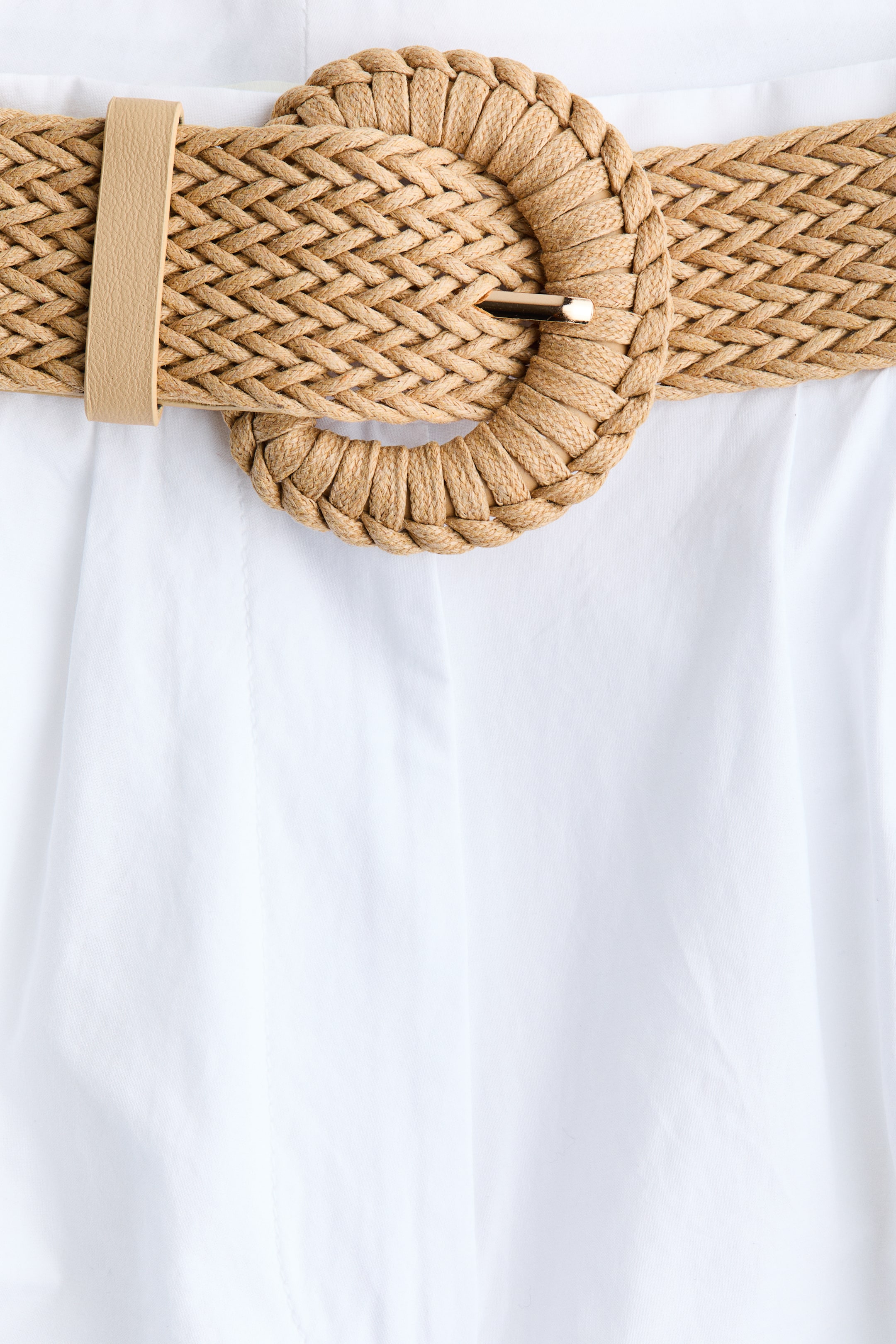 Belted Cotton Shorts