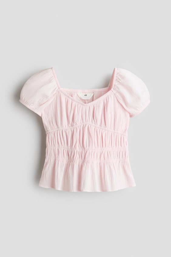 Детские топы H&M Crinkled Cotton Top