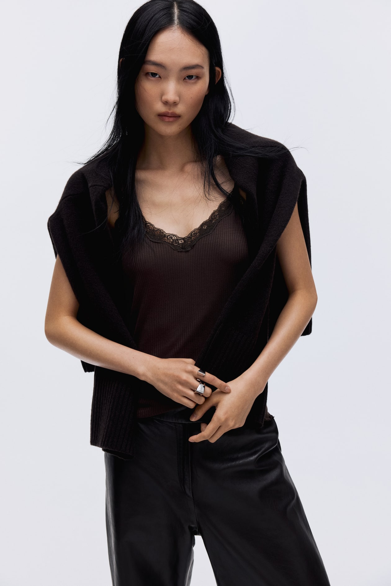 Lace-Trimmed Camisole Top - image 3