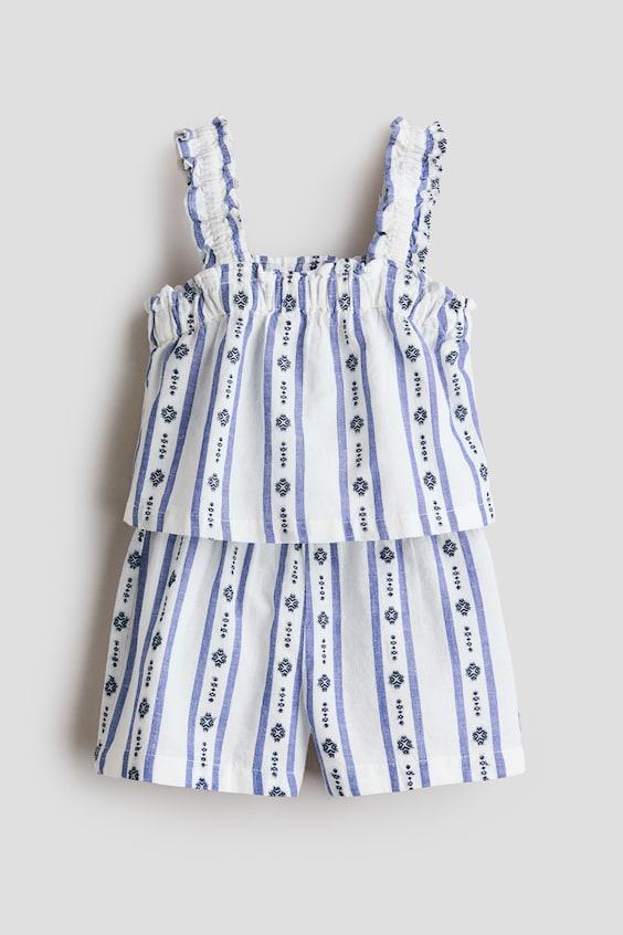 Детские топы H&M 2-Piece Top and Shorts Set