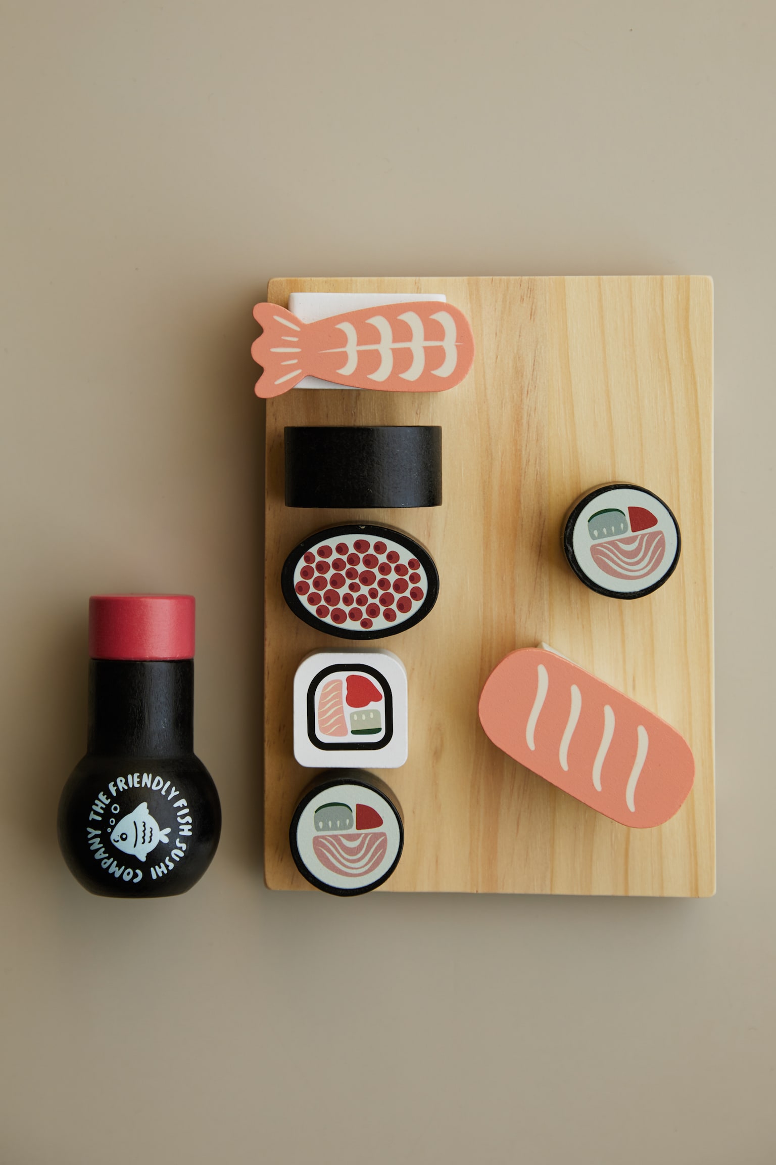 Wooden toy set - Beige/Sushi Set - 2