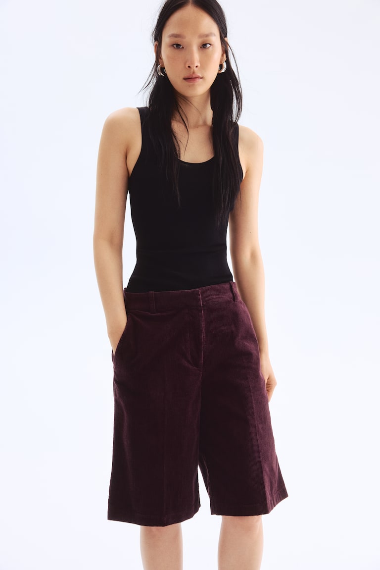 Corduroy Bermuda Shorts