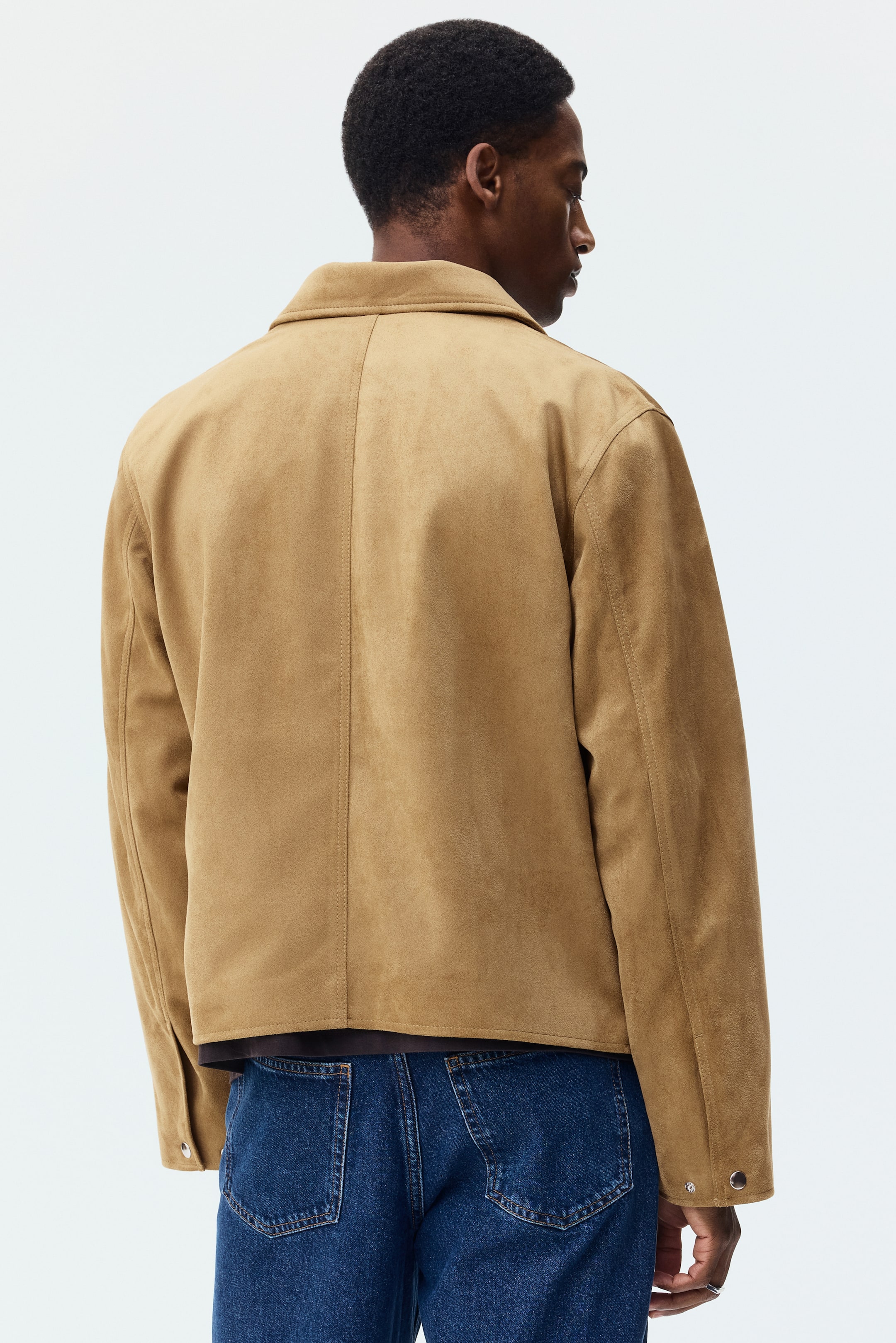 View larger image: Jacket with Collar - Dark beige - Men | H&M CA 4