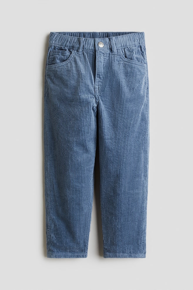 Cotton Corduroy Pants - Dusty blue/Taupe/Navy blue/Light beige - 1