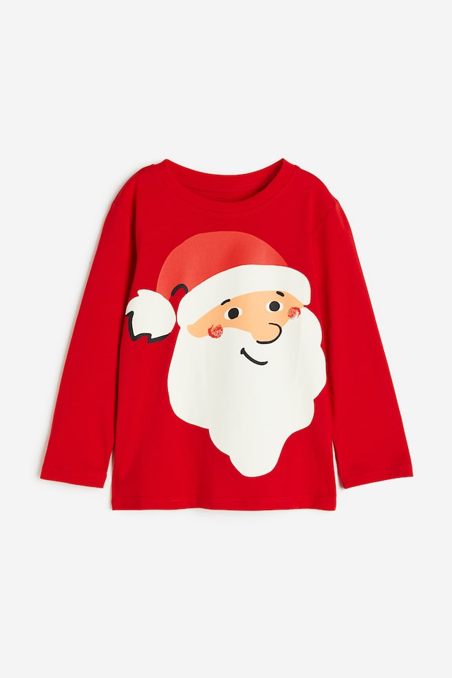 Long-sleeved T-shirt - Red/Father Christmas/Black/Skeleton/Beige/Snowman Fun/Dark grey/Ghost/dc/dc/dc/dc/dc/dc/dc/dc/dc/dc/dc - 1