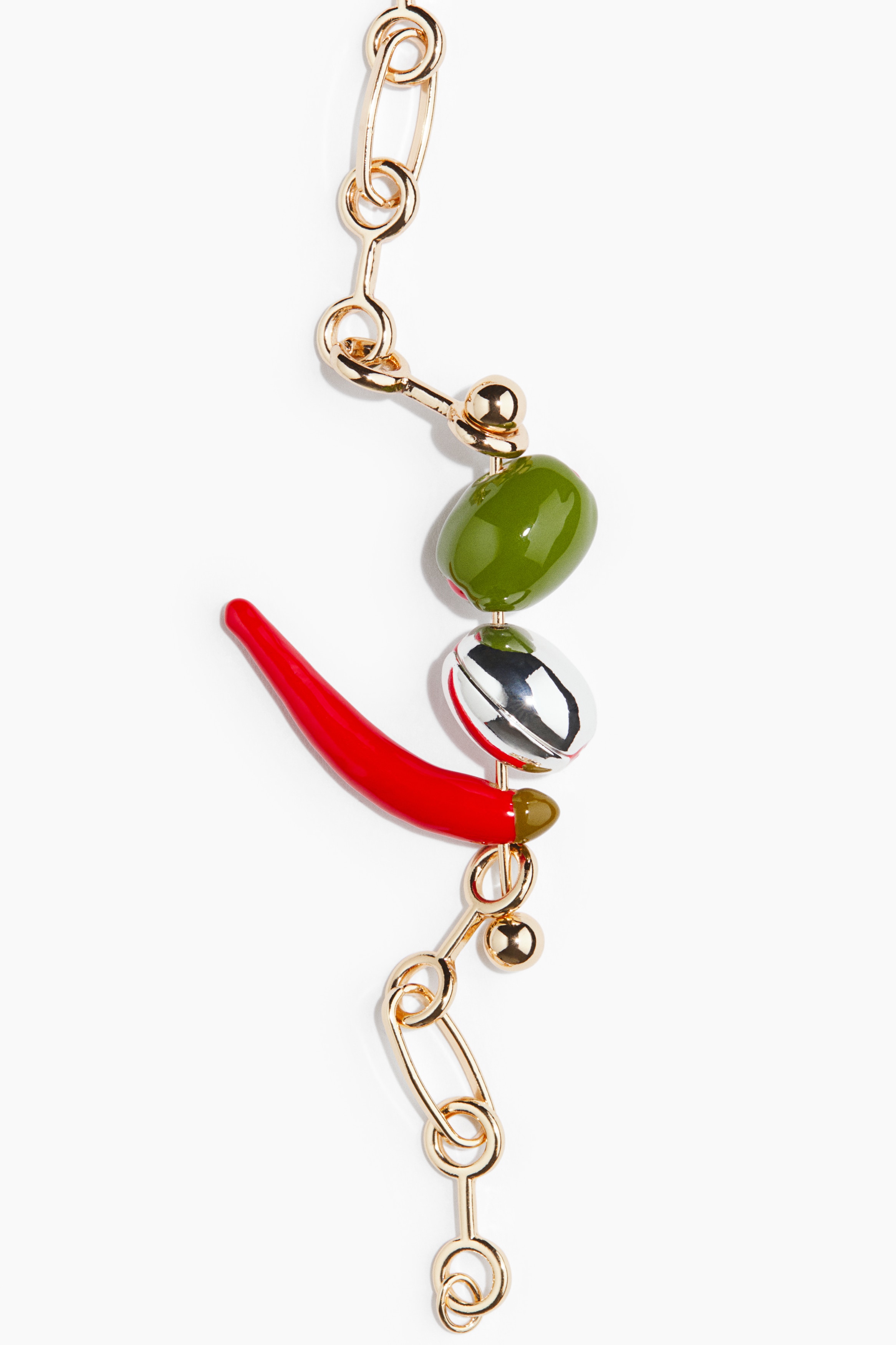 Barbell-pendant bracelet