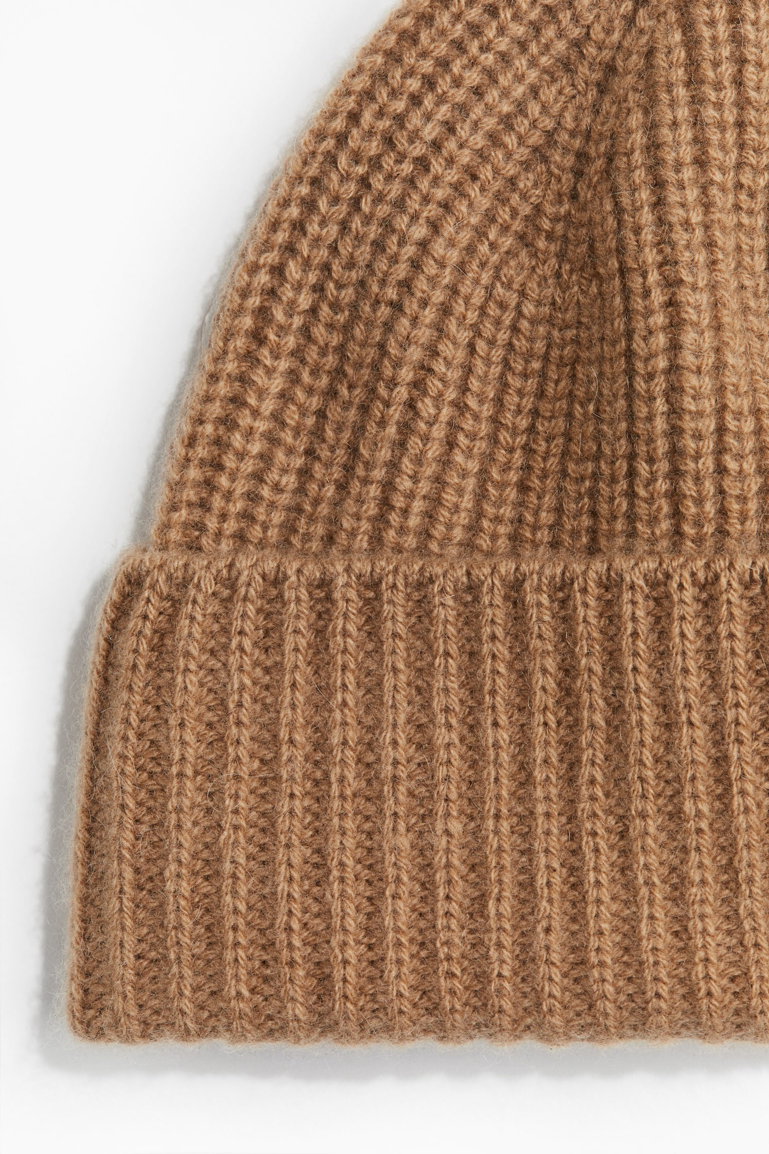 Rib-knit cashmere hat - Dark beige/Black/Grey/Navy blue - 2