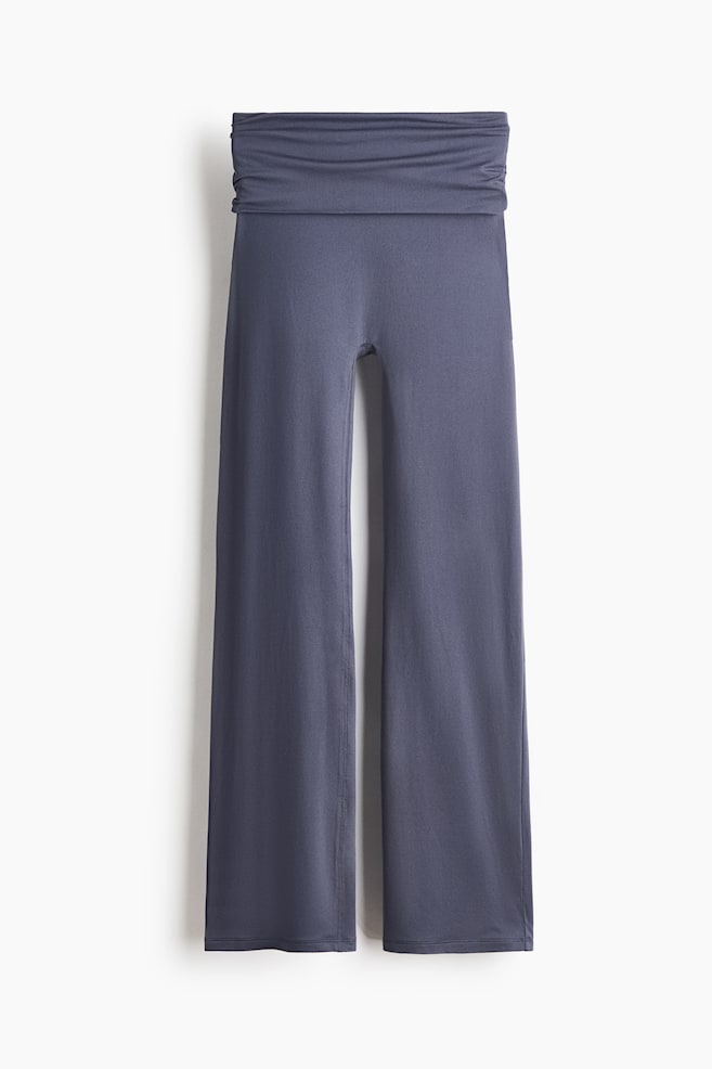 Leggings da yoga svasati con SoftMove™ - Blu polvere scuro/Nero - 1