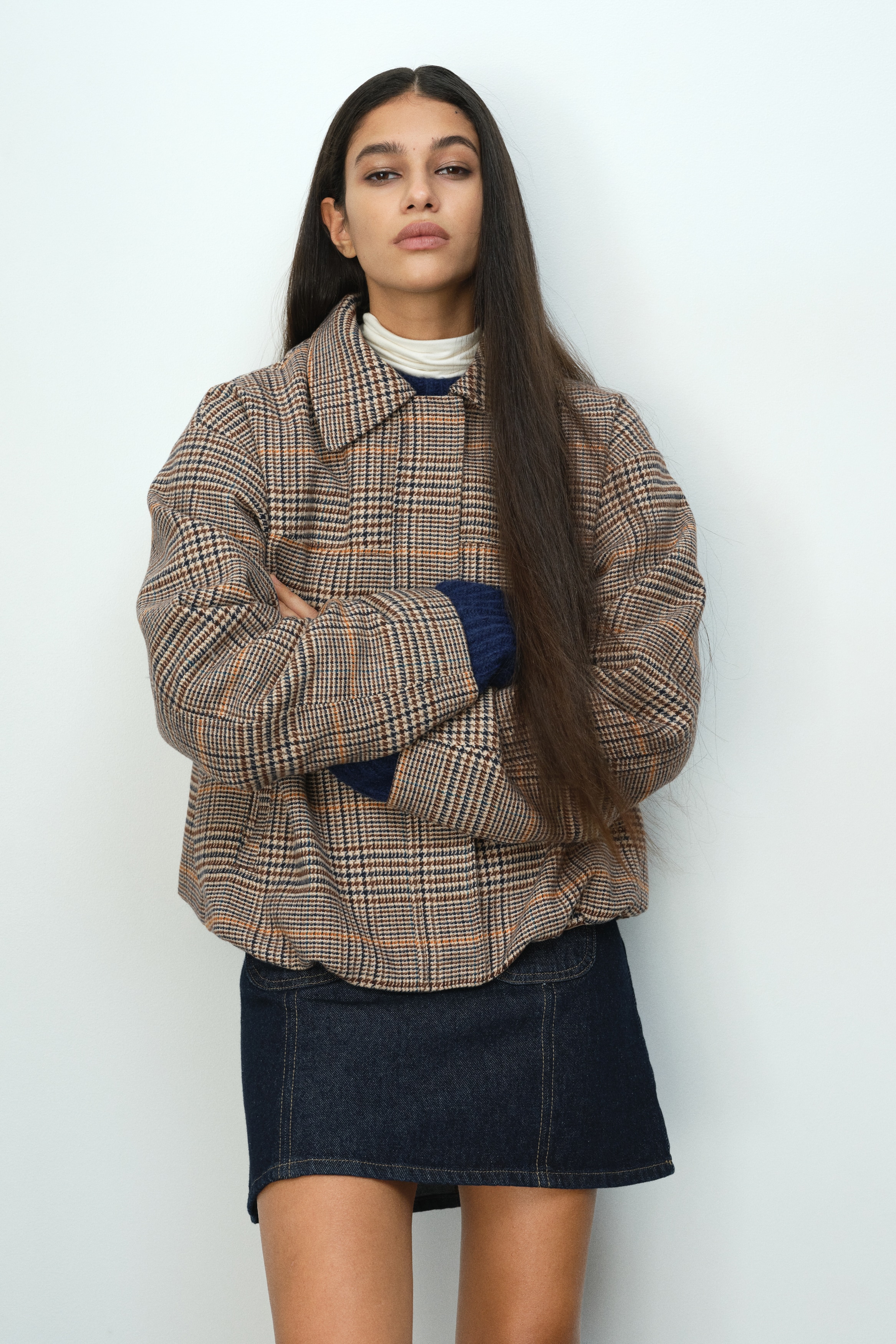 Collared bomber jacket