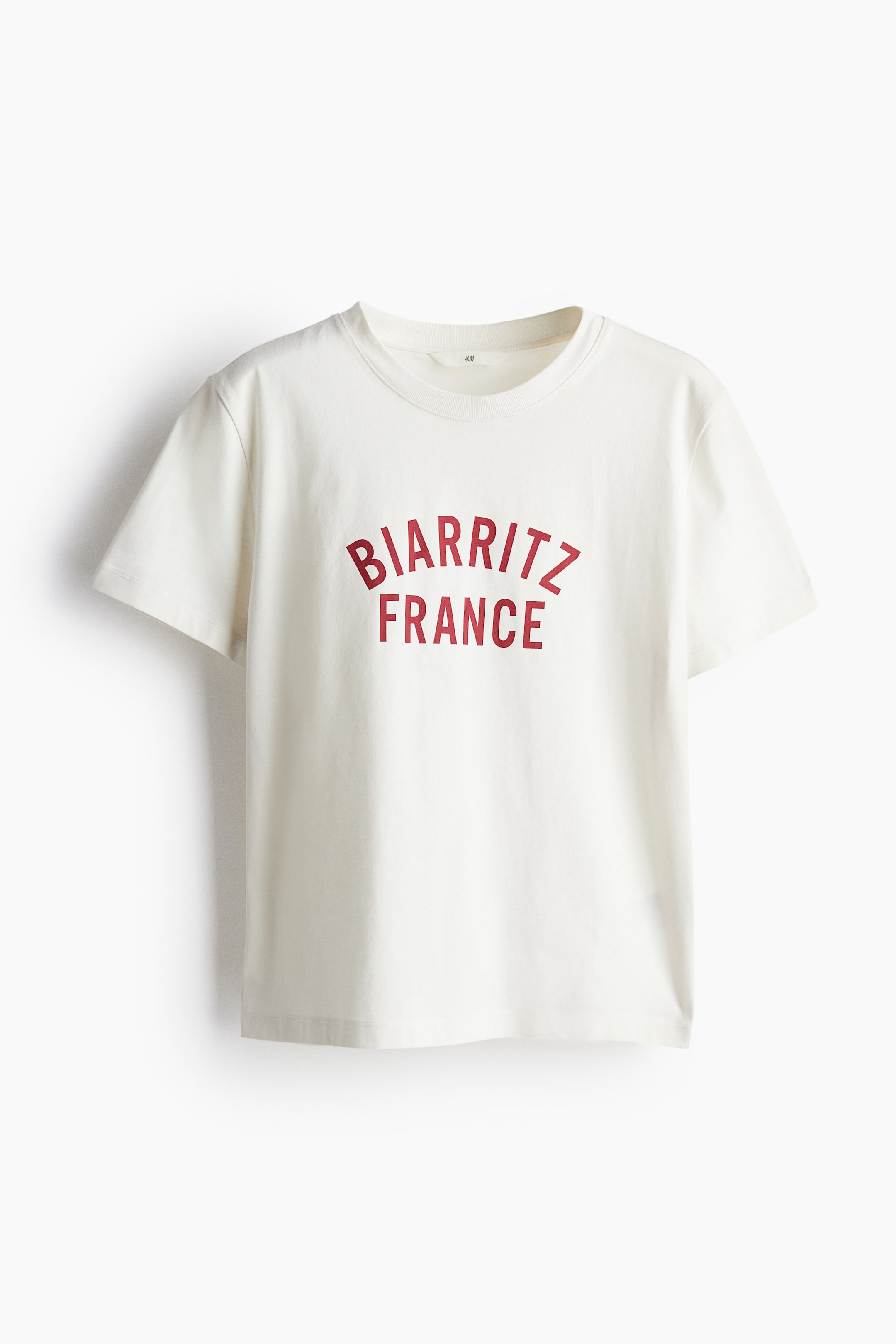 Printed T-shirt - White/Biarritz - Ladies | H&M 4